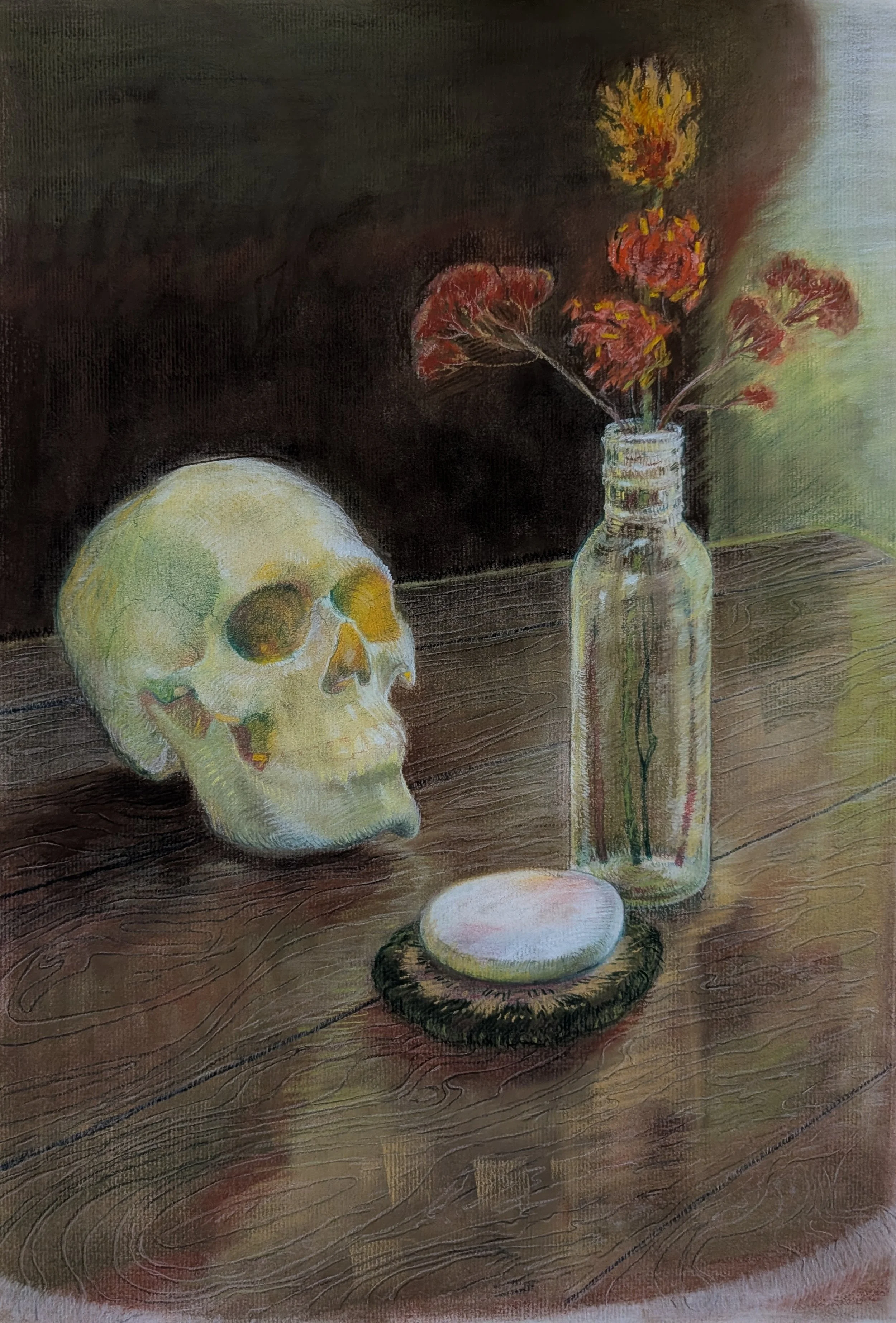 A pastel still life. April 2026
