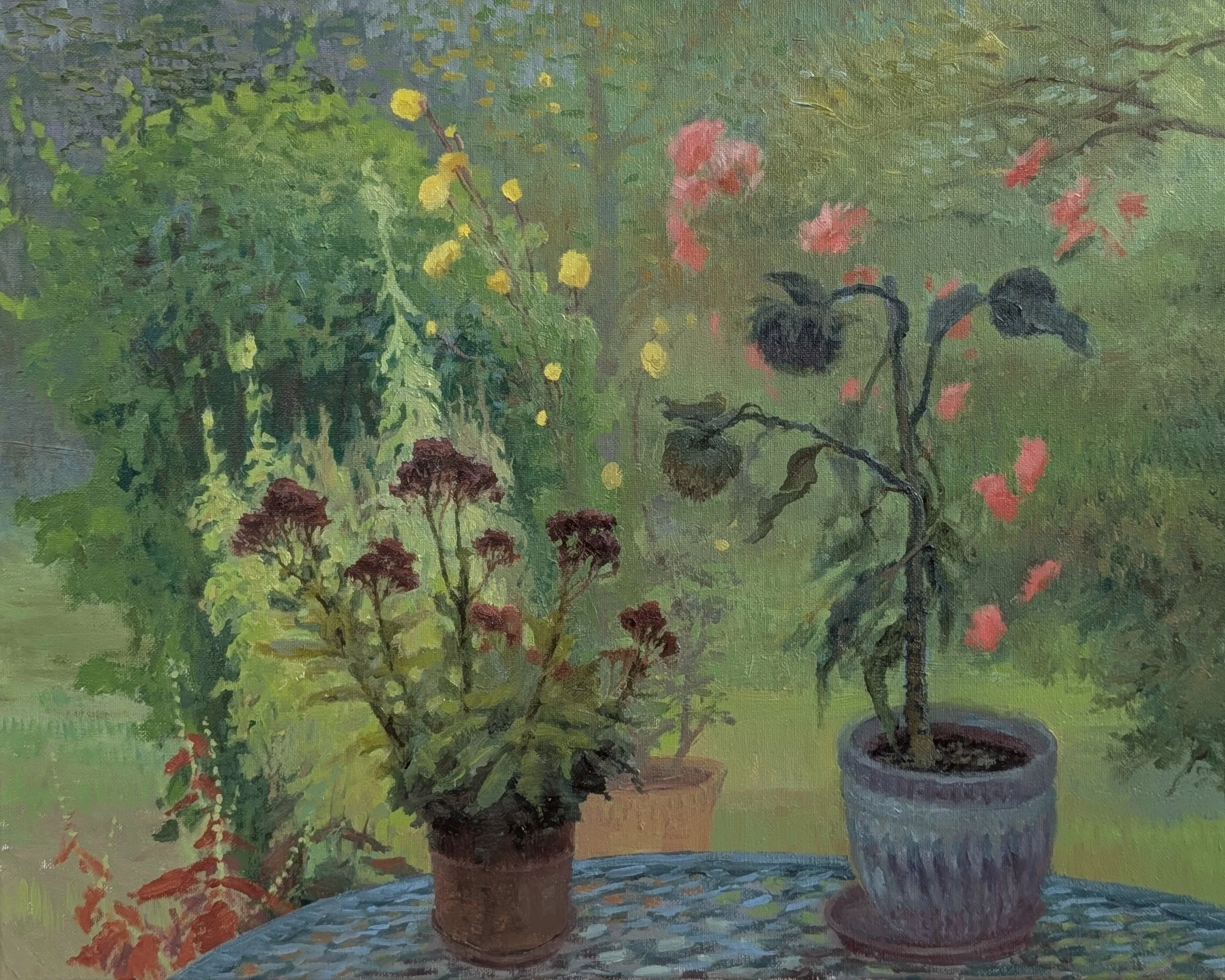 Saying Goodbye, in memoriam of my brother. 20" x 16" Oil on stretched canvas