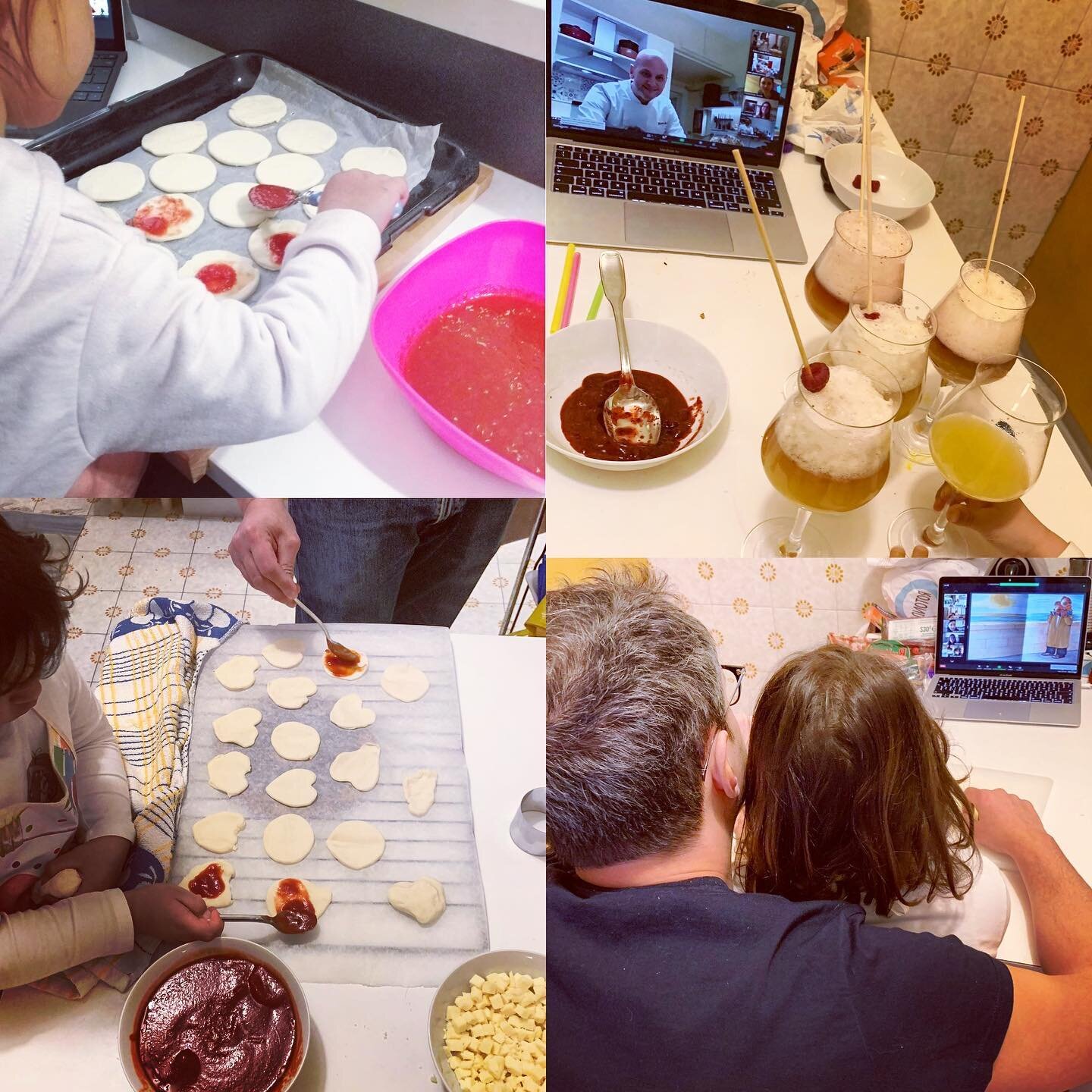 ... e anche questo pomeriggio i vostri sorrisi ci hanno reso felici 🌟! &Egrave; stato bellissimo vedere cos&igrave; tanti pap&agrave; 👨&zwj;👧&zwj;👦che, coi loro piccoli chef, hanno preparato insieme un aperitivo meraviglioso🍹🍕! La  cucina del G