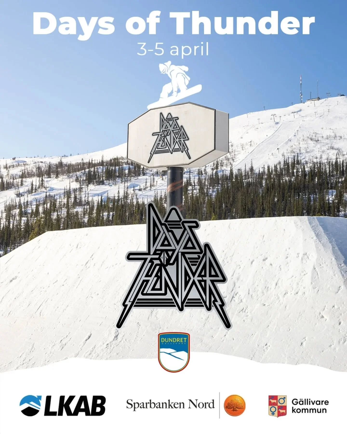 ⚡️DAYS OF THUNDER⚡️

Dundret 3-5 april

F&ouml;rutom skid&aring;kning i solsken, solgropar med kompisg&auml;nget, afterski med livemusik och &ouml;vriga aktiviteter s&aring; kommer snowboardshowen Days of Thunder tillbaka f&ouml;r andra g&aring;ngen!