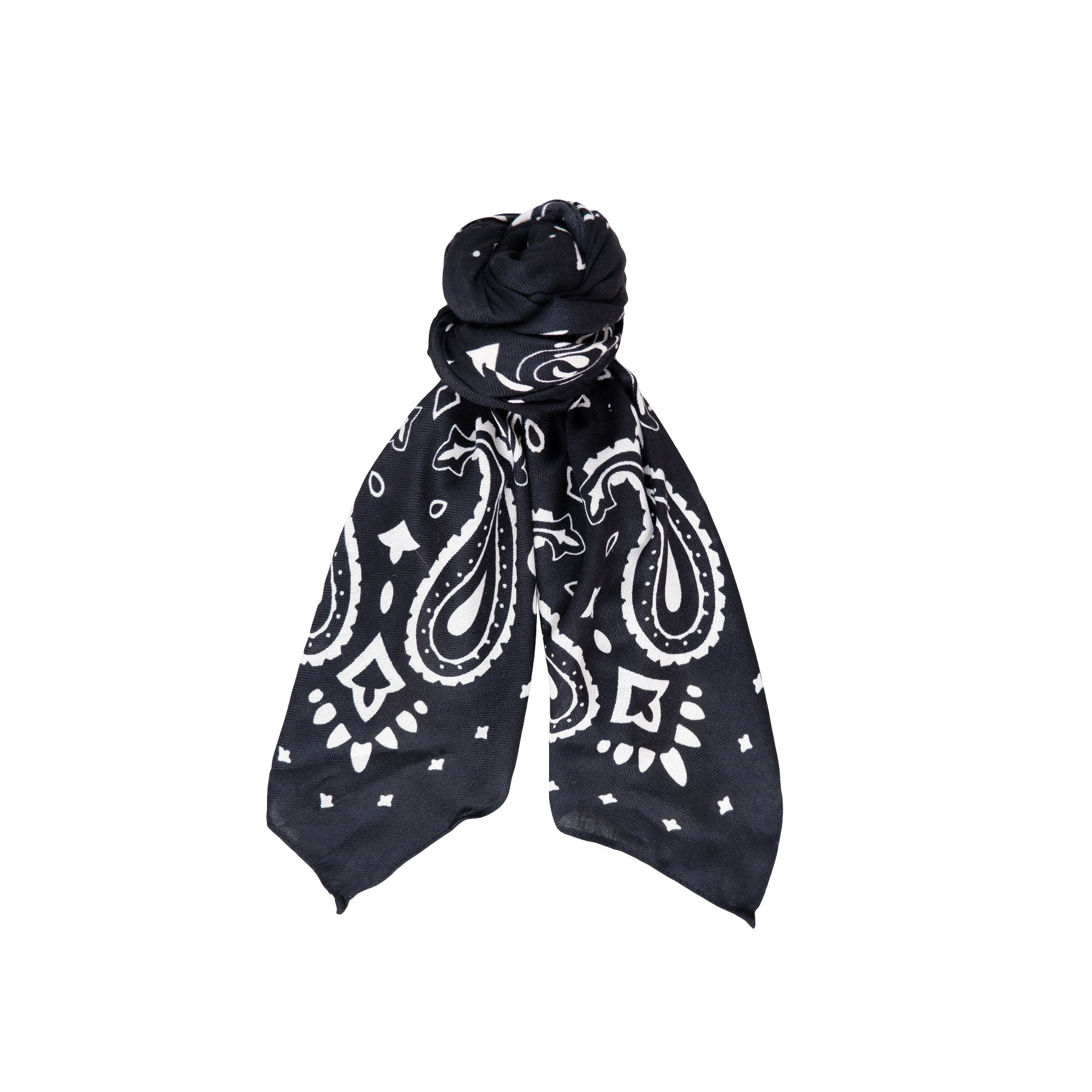 Black Colour Chandra Scarf Black