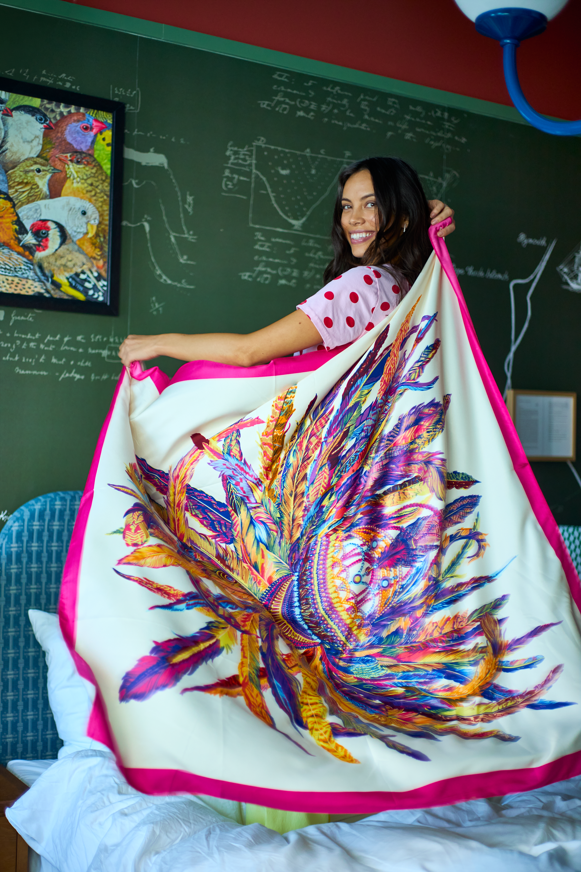 BCTALULA satin scarf Pink 2.png