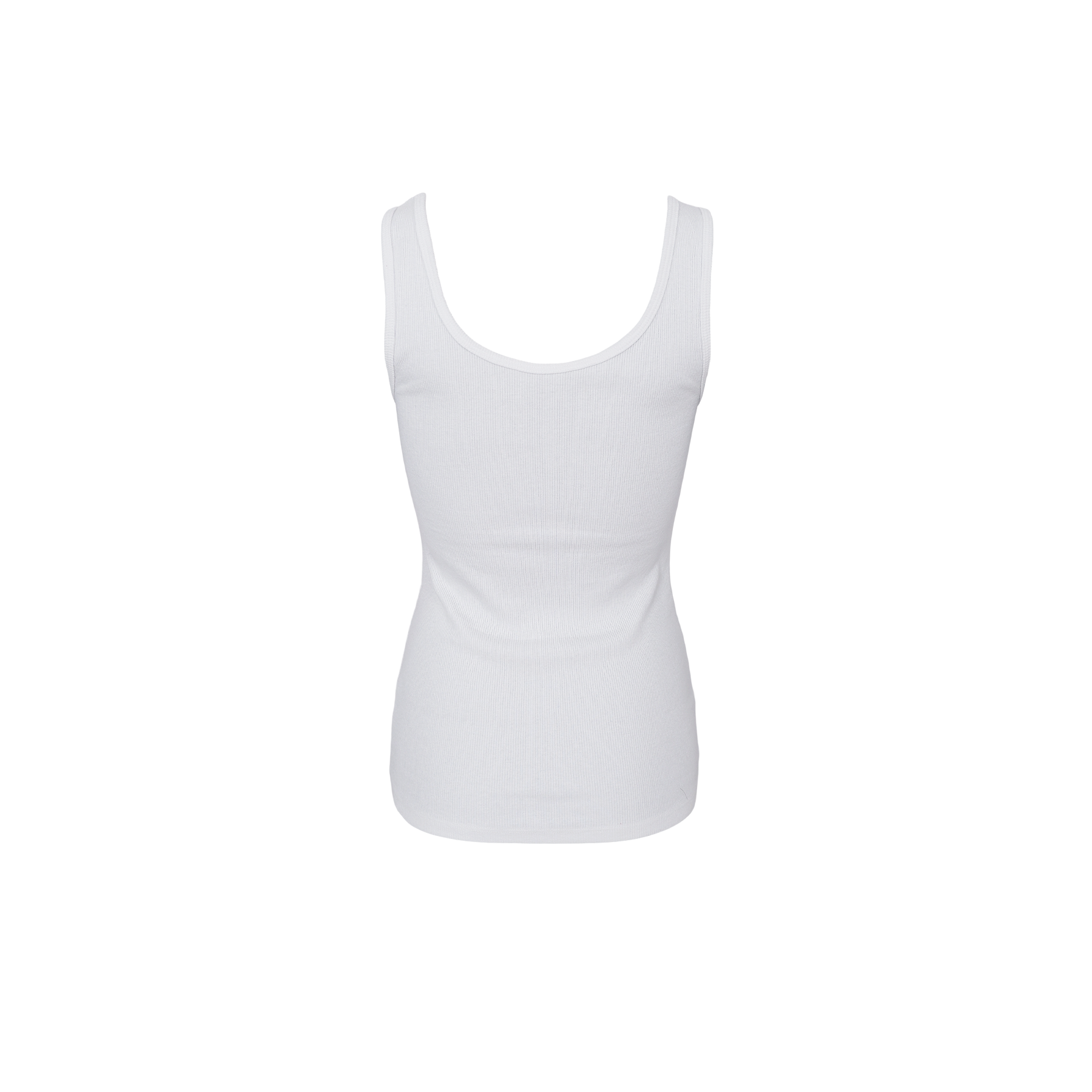 Black Colour Vibs White Tank Top