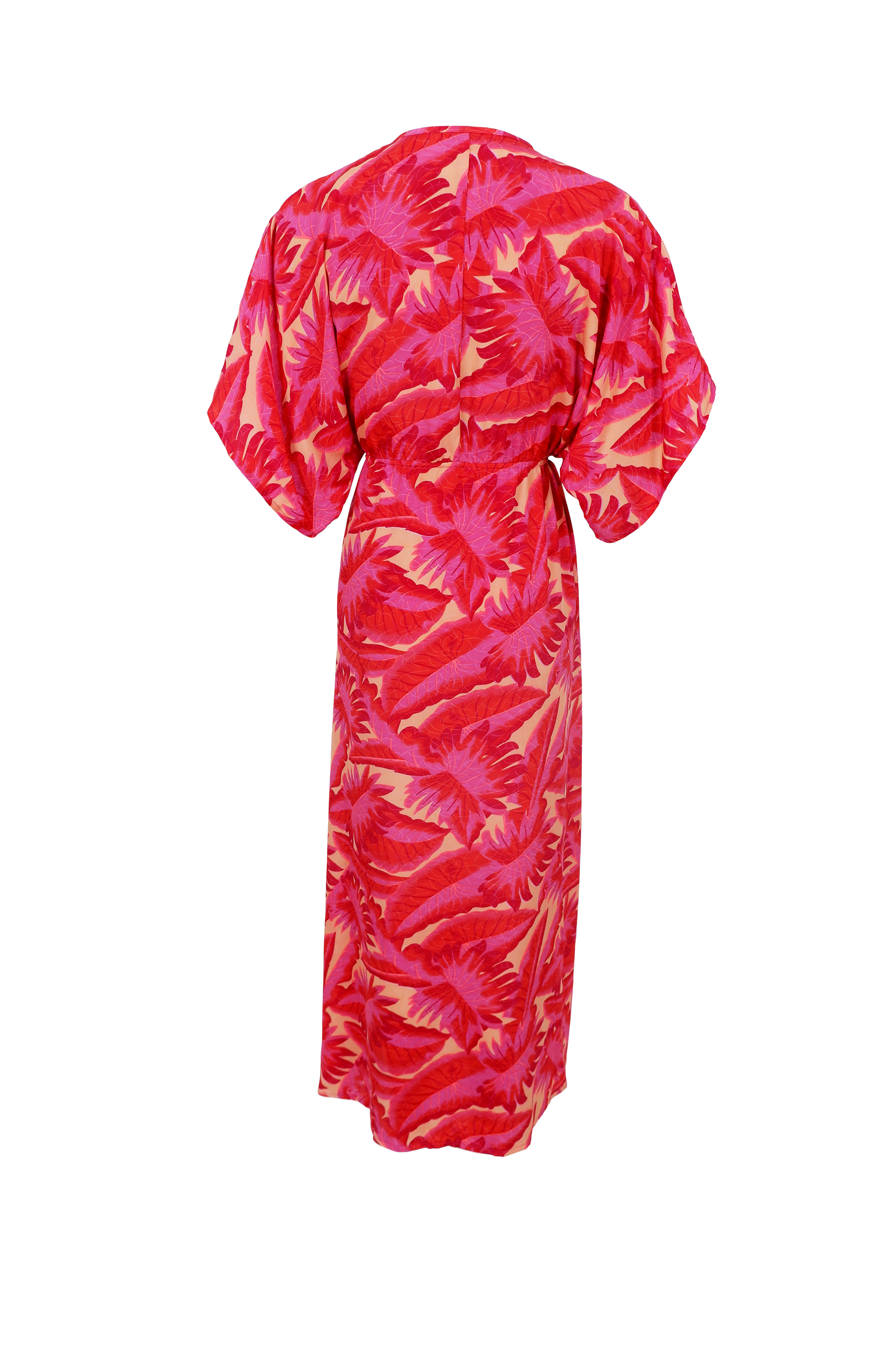 BCLUNA long V-neck dress Epic Pink 5.png