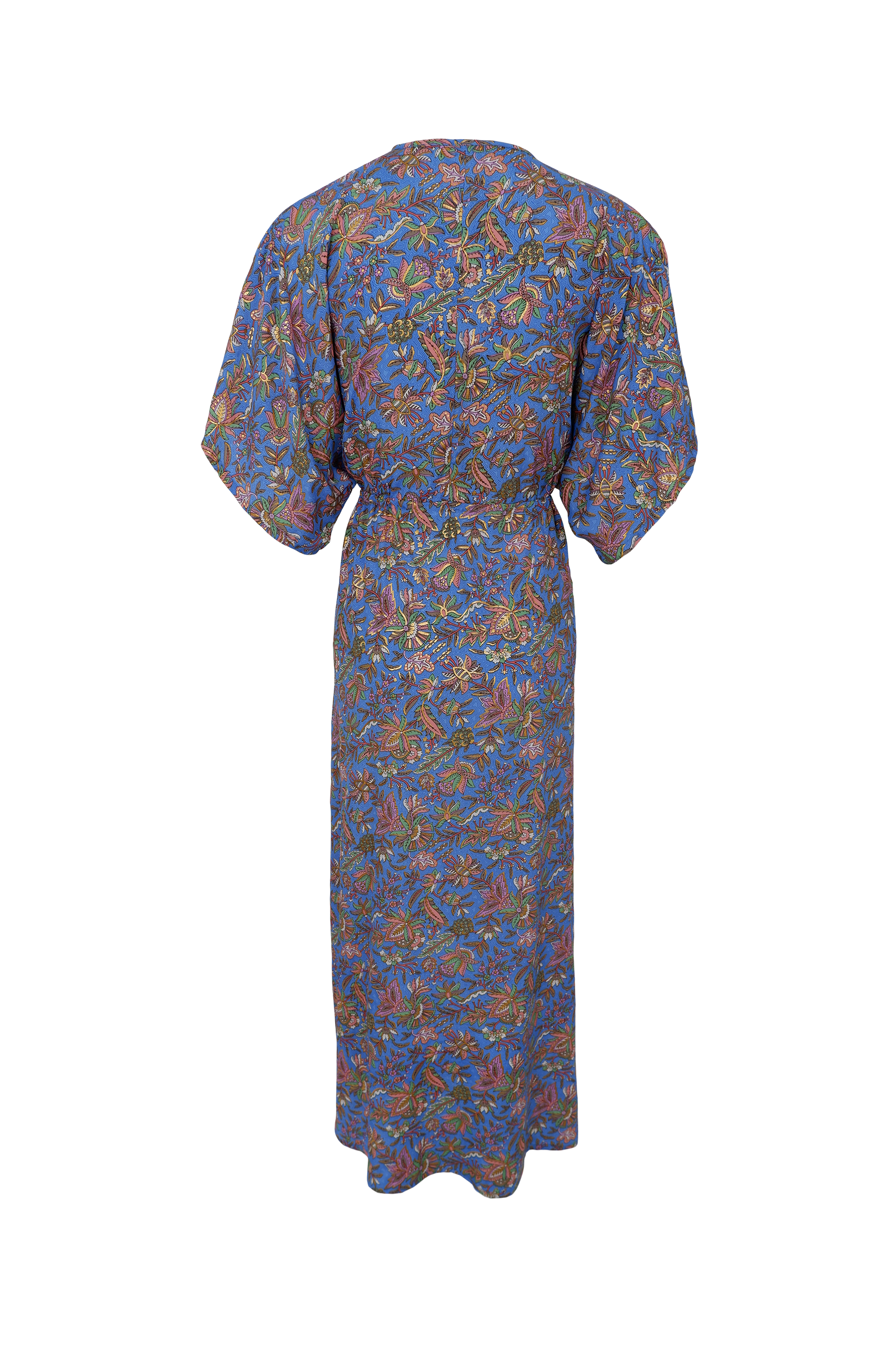 BCLUNA long V-neck dress Violet Blue 4.png