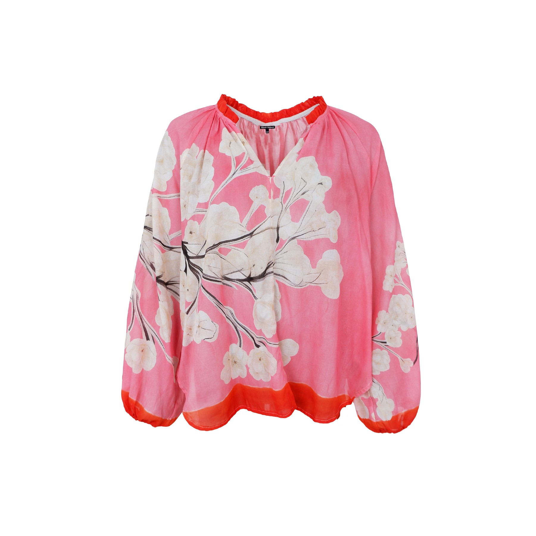 Black Colour Camelia Pink Blouse