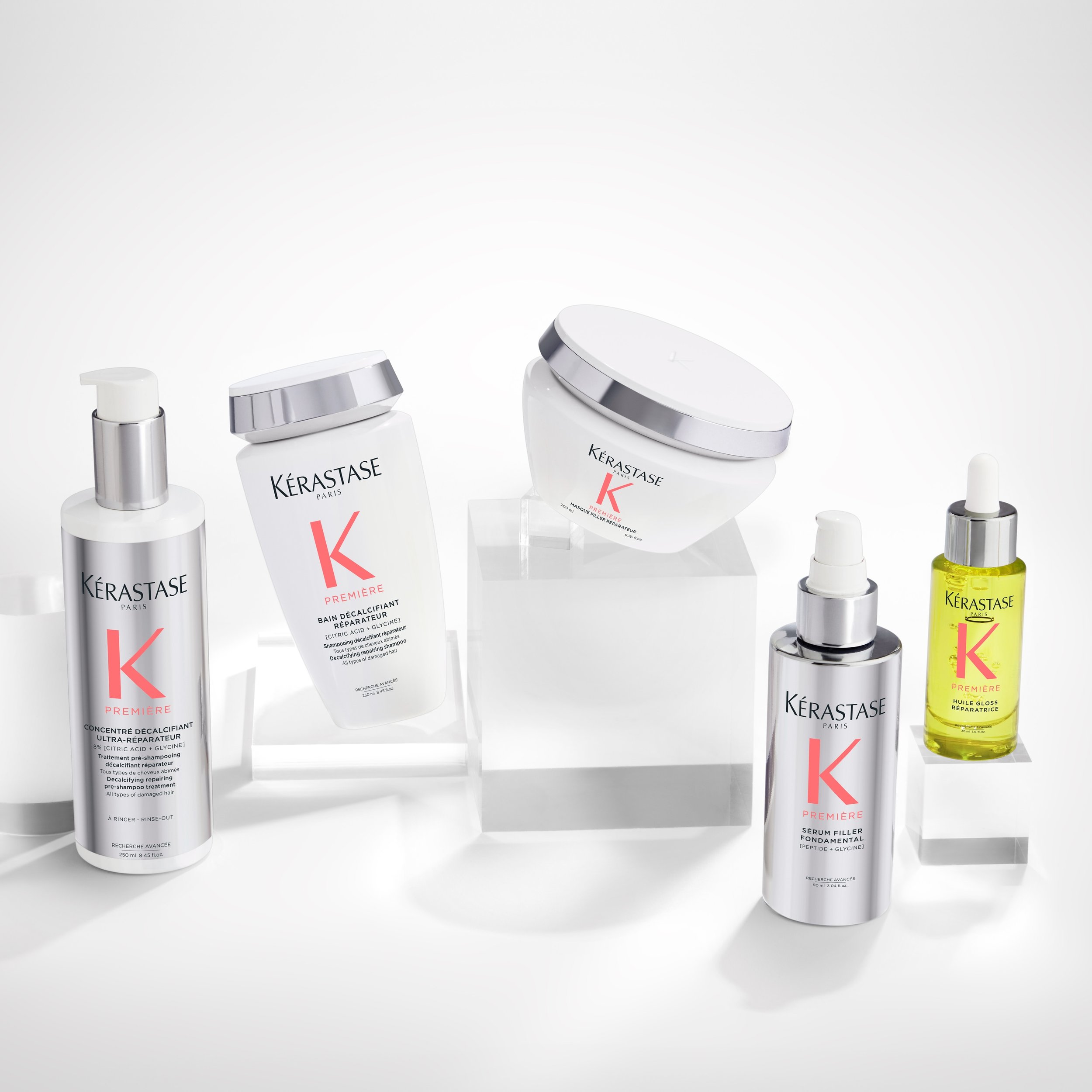 NEW KERASTACE PREMIERE COLLECTION🧡❤️
Suited to all types of damaged hair, Premi&eacute;re is formulated with the perfect combination of citric acid and glycine to remove calcium and repair damage,  reconnecting keratin links. 
Shop products in Salon