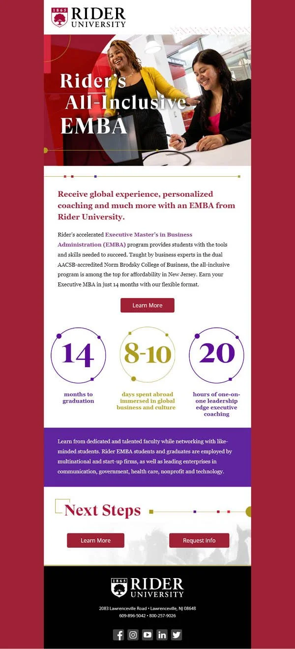 Rider University Program Awareness — Positive Solutions | A woman-owned,  full service marketing agency