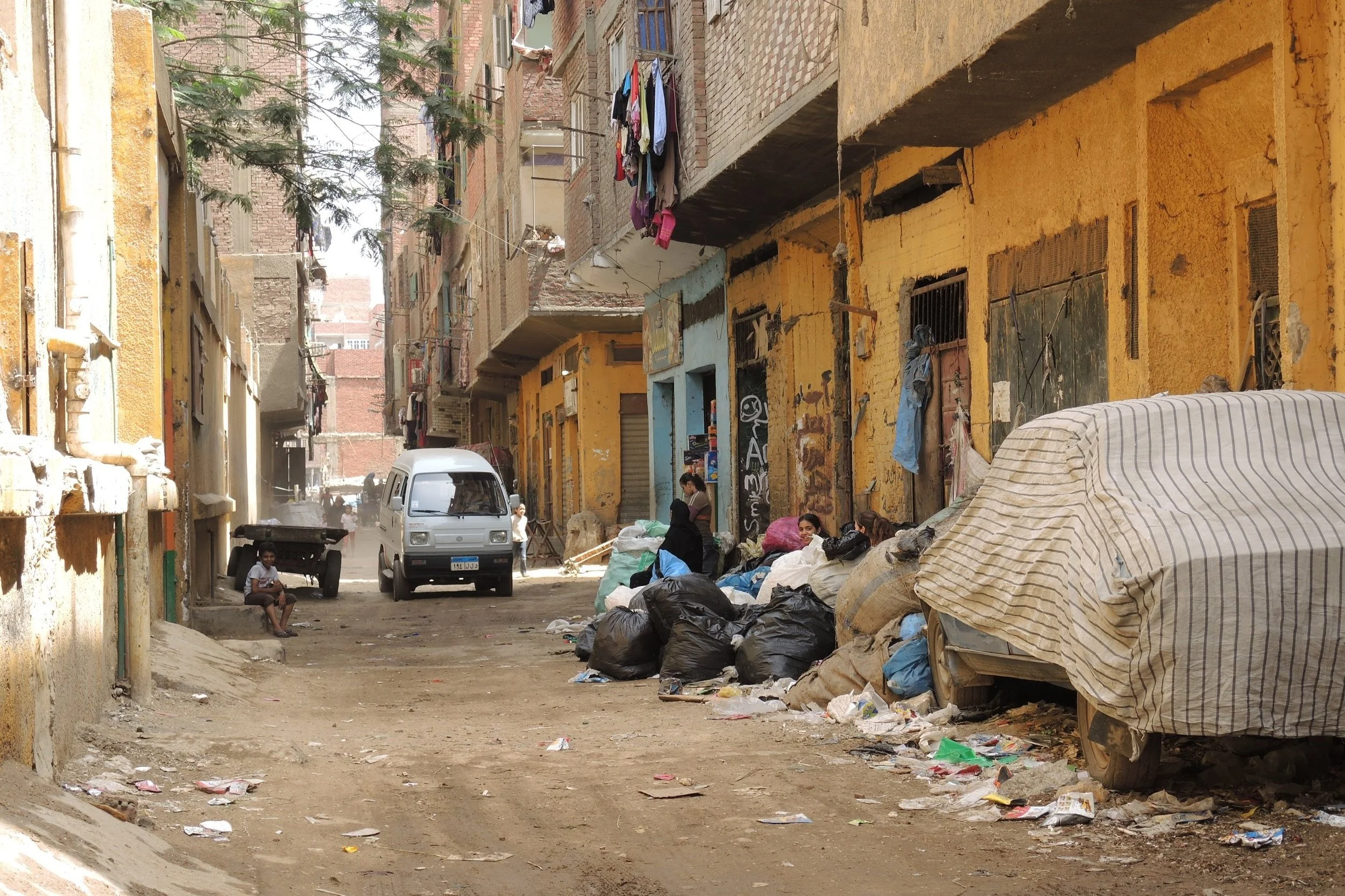 Zabaleen neighbourhood, Eqypt