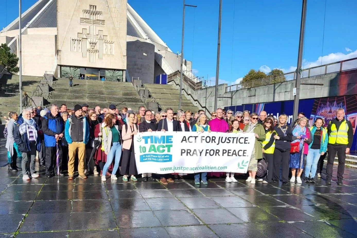 Walk of Witness participants in Liverpool