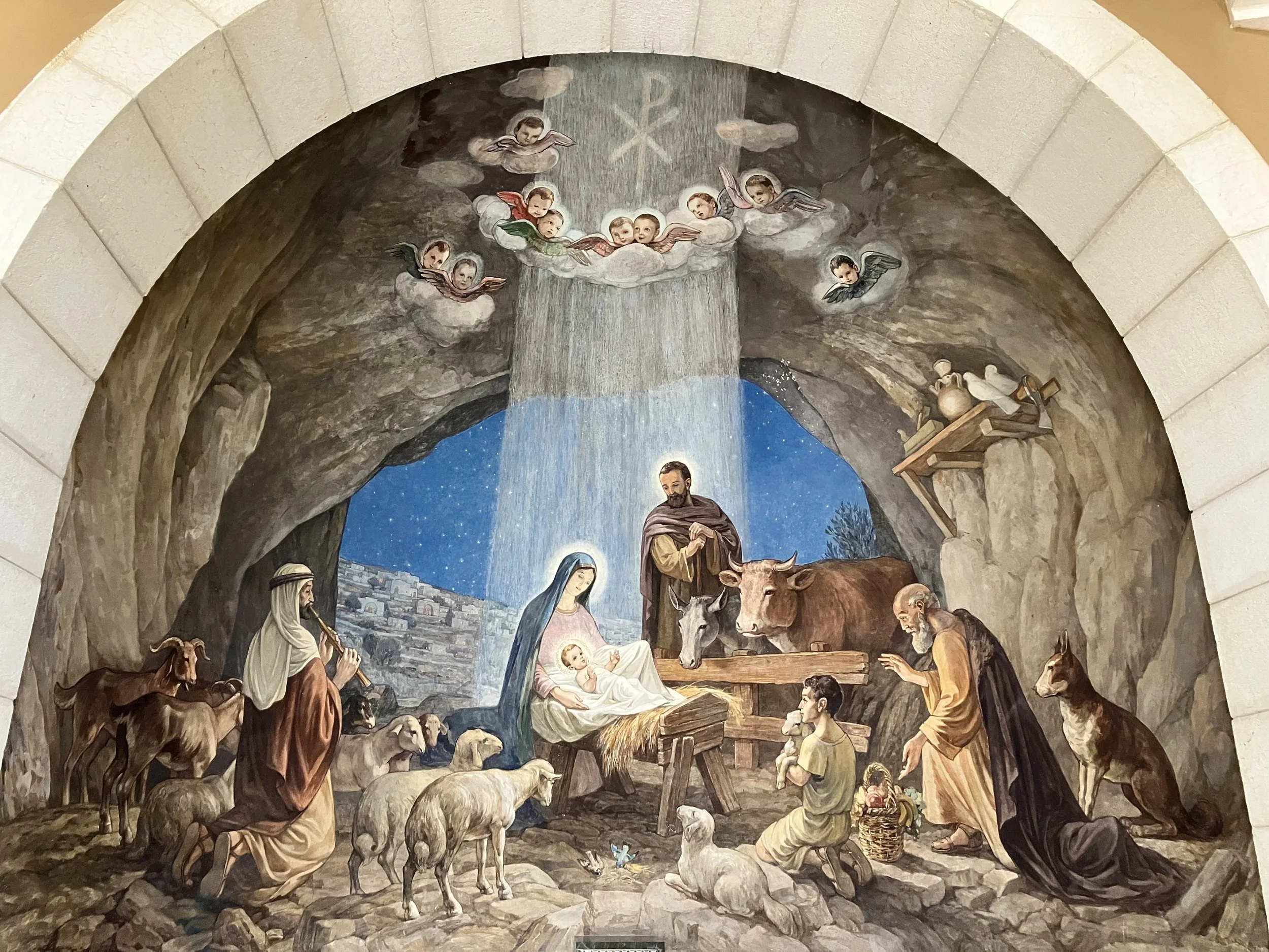Nativity Mural, Shepherds' Field Church, Beit Sahour