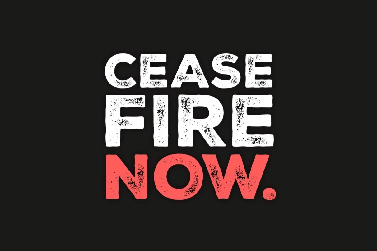 Ceasefire now logo