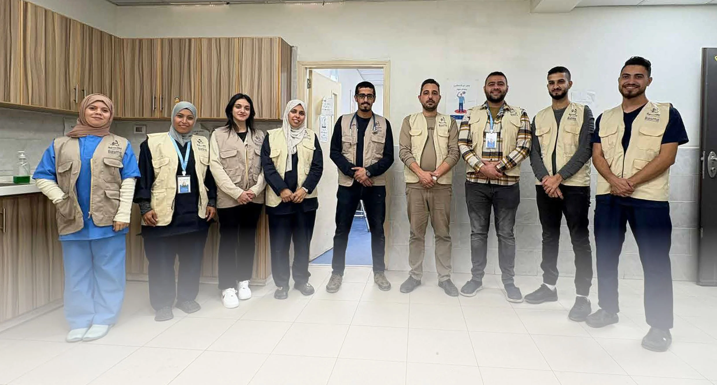 JPBC team at their clinic in Gaza