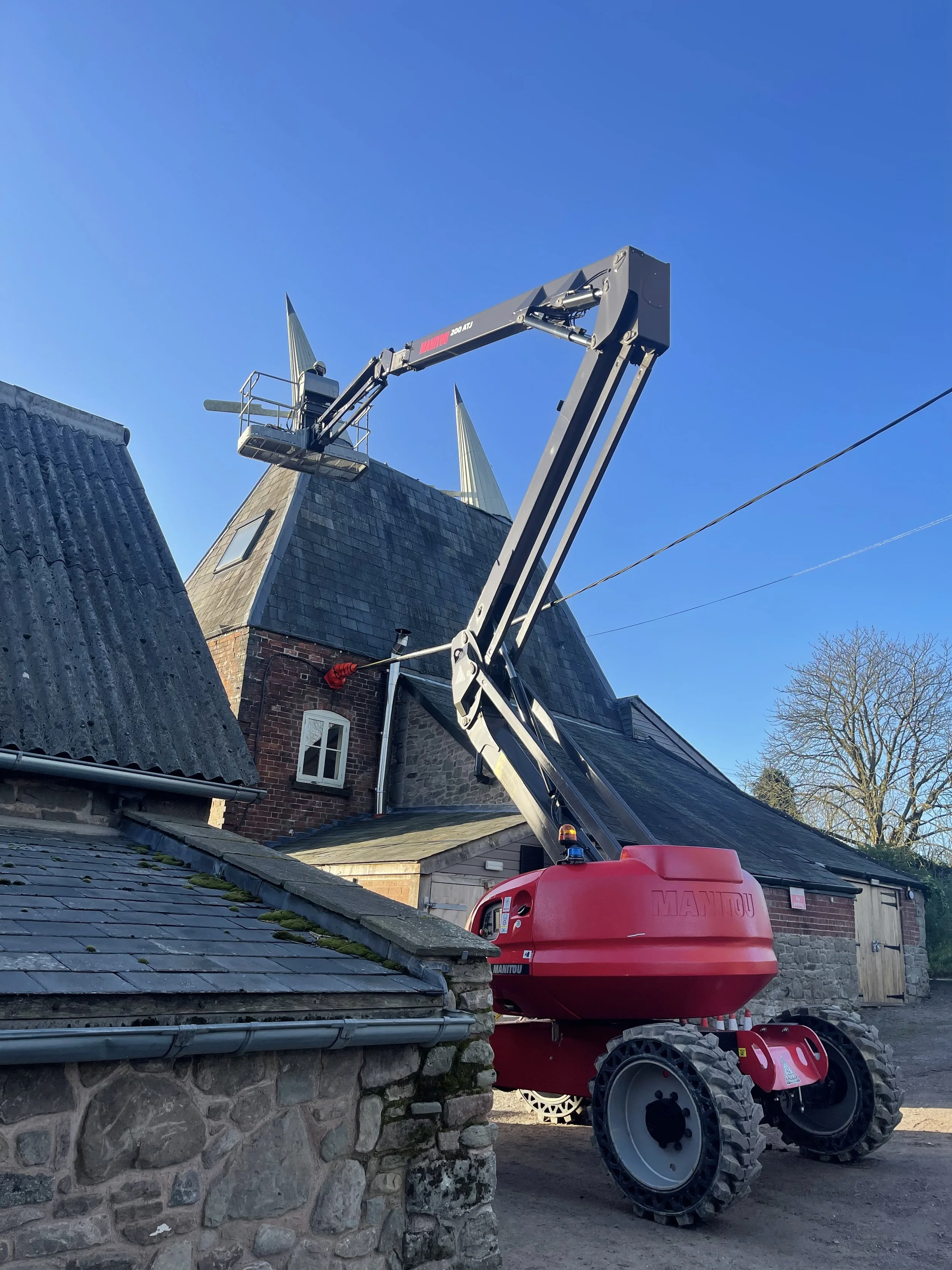 Repair of Storm Damaged Hop Kilns