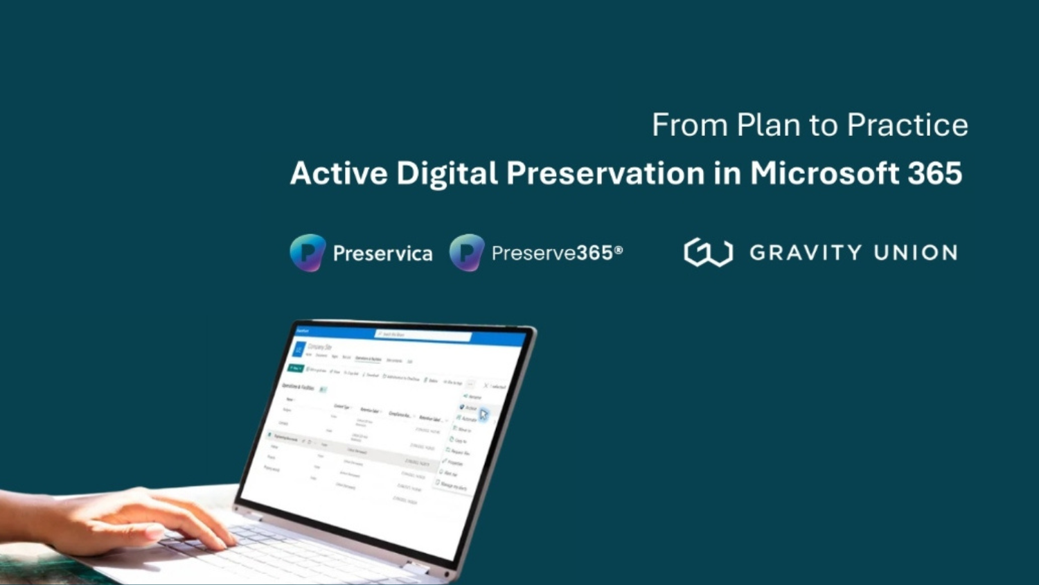 From Plan to Practice: Active Digital Preservation in Microsoft 365