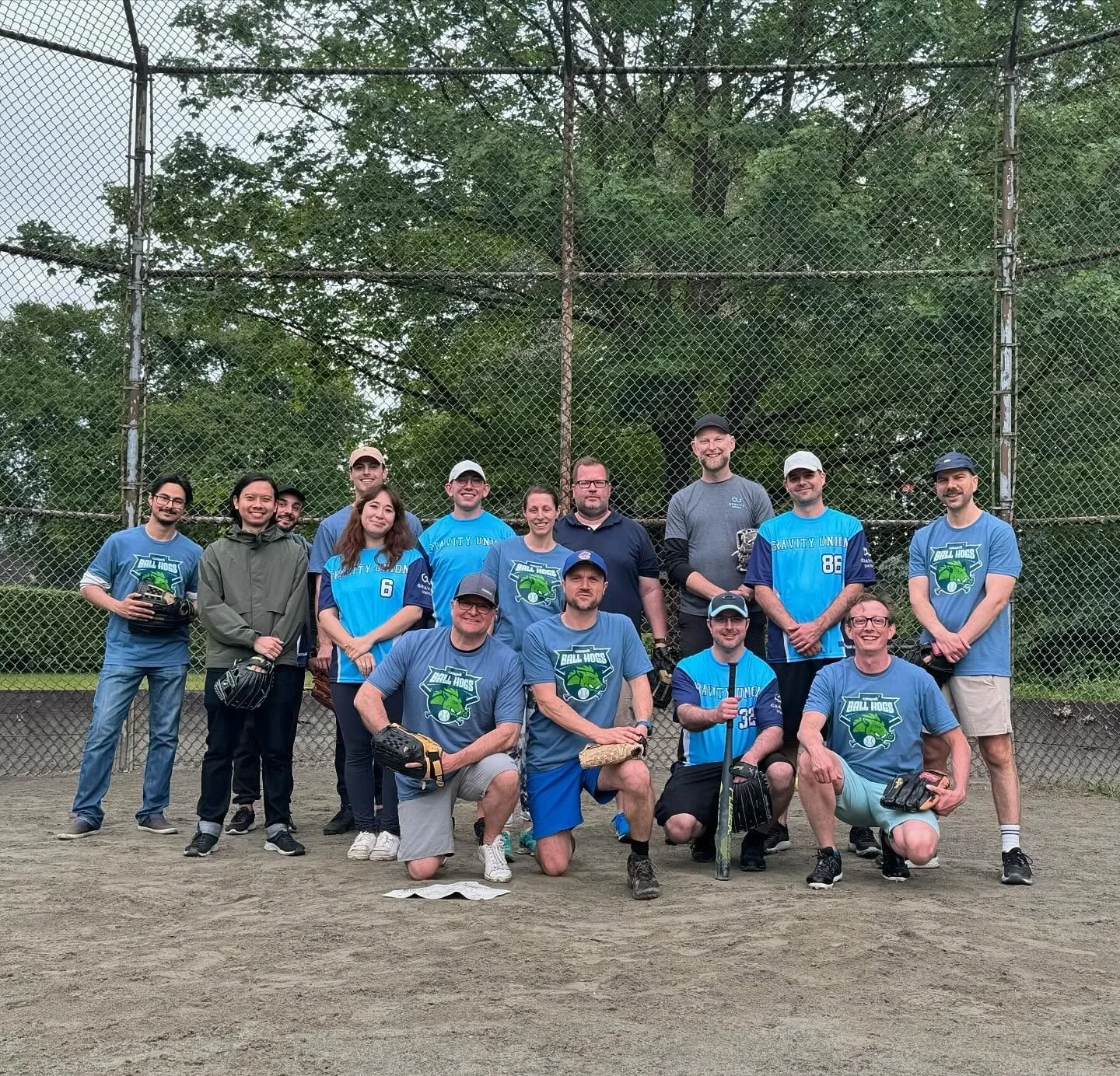  At our annual softball tournament in 2024. We won! 