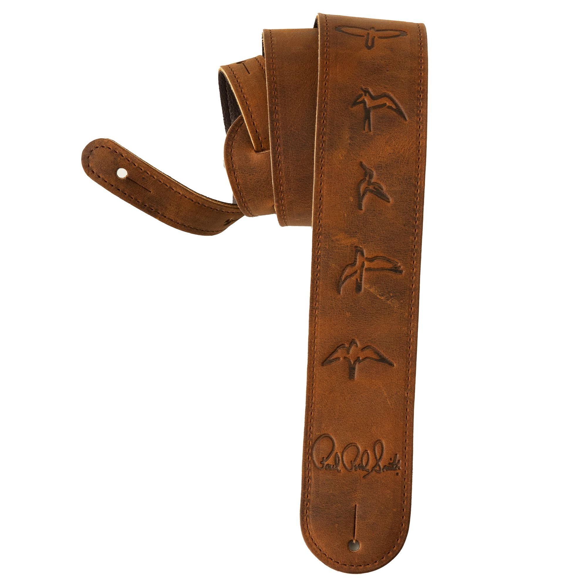  100156::029  Leather Birds Strap Distressed Brown 