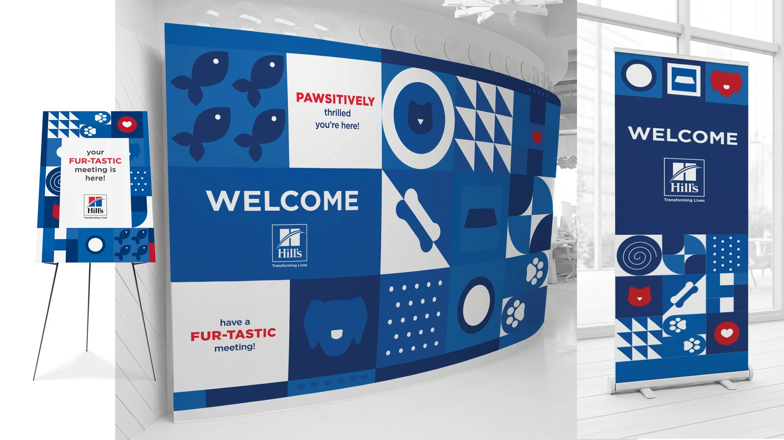 Welcome signage for Hill's Pet Nutrition