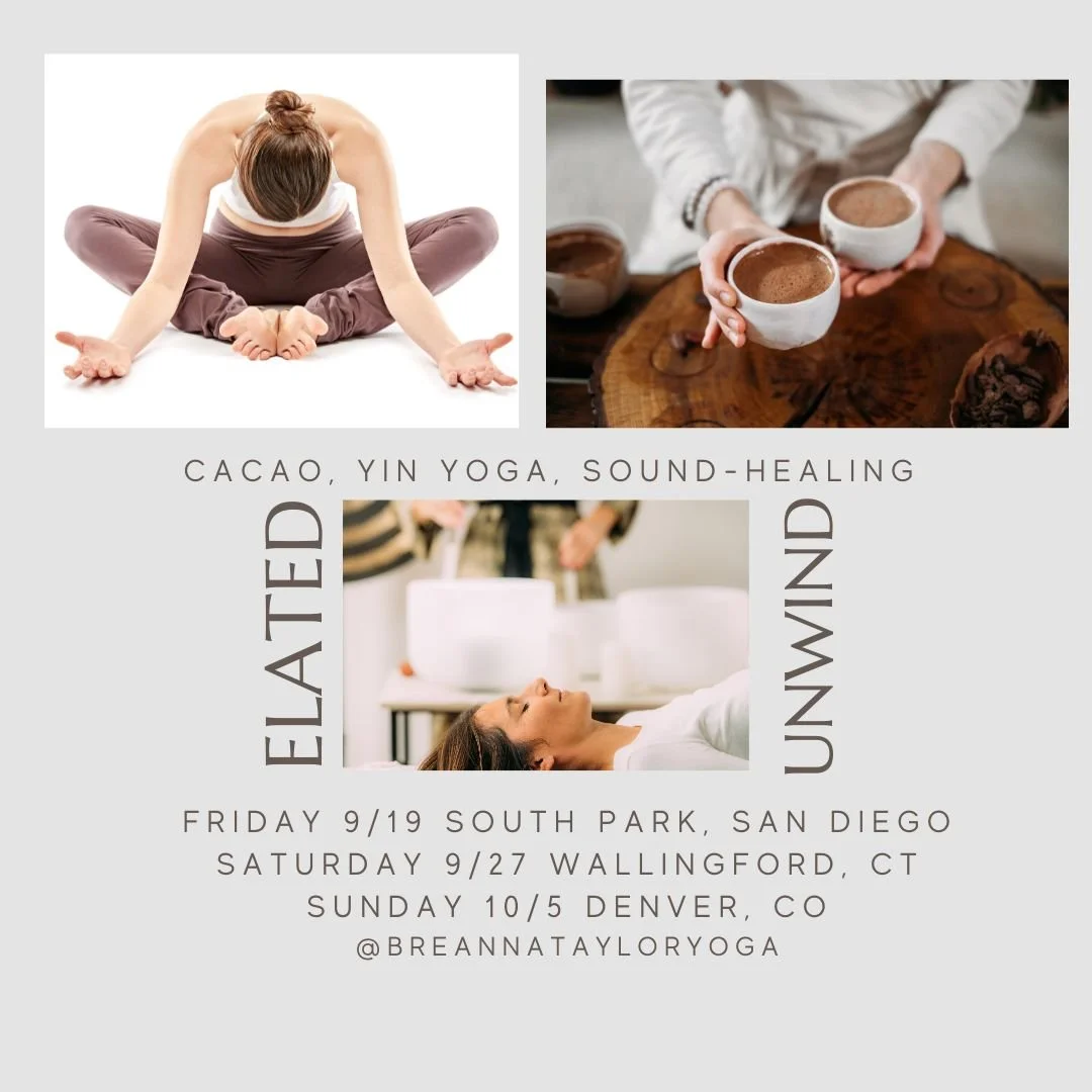 Elated Unwind: 2-hr Cacao, Yin Yoga, & Sound-healing