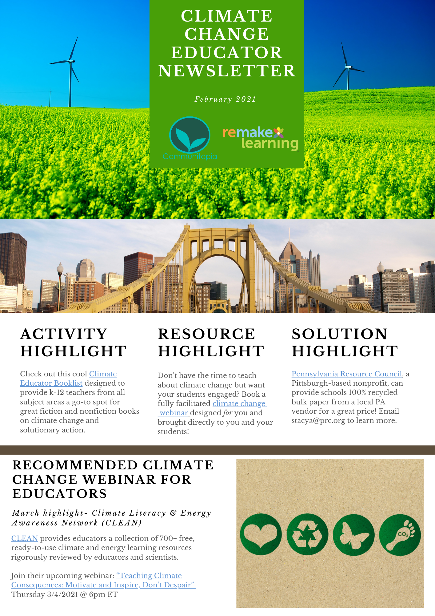 February Climate Educator Newsletter