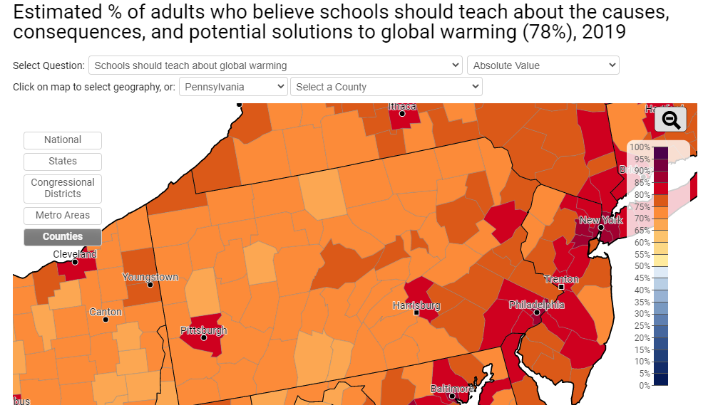 Hardly a mention of human-caused climate change in new PA standards
