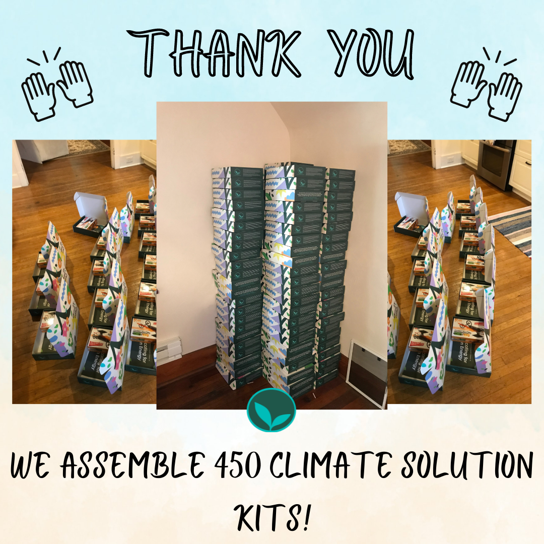 Volunteers Assemble 450 Climate Change Solution Kits