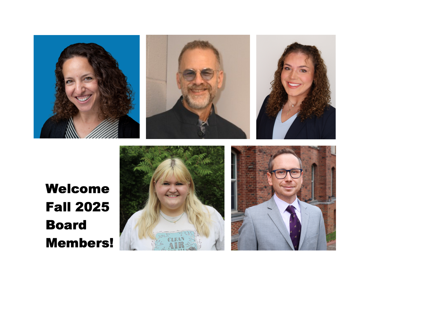Welcome Fall 2025 Board Members!