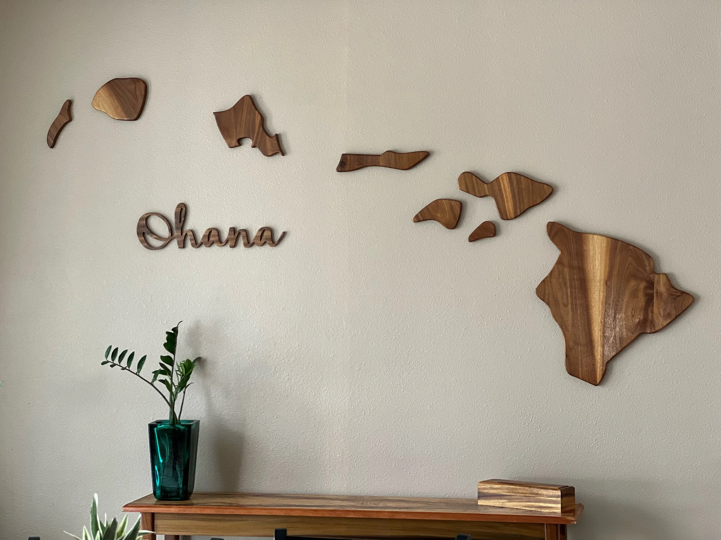 Hawaiian Island Art, Hawaiian Island Chain, Hawaiian Island Wall Art