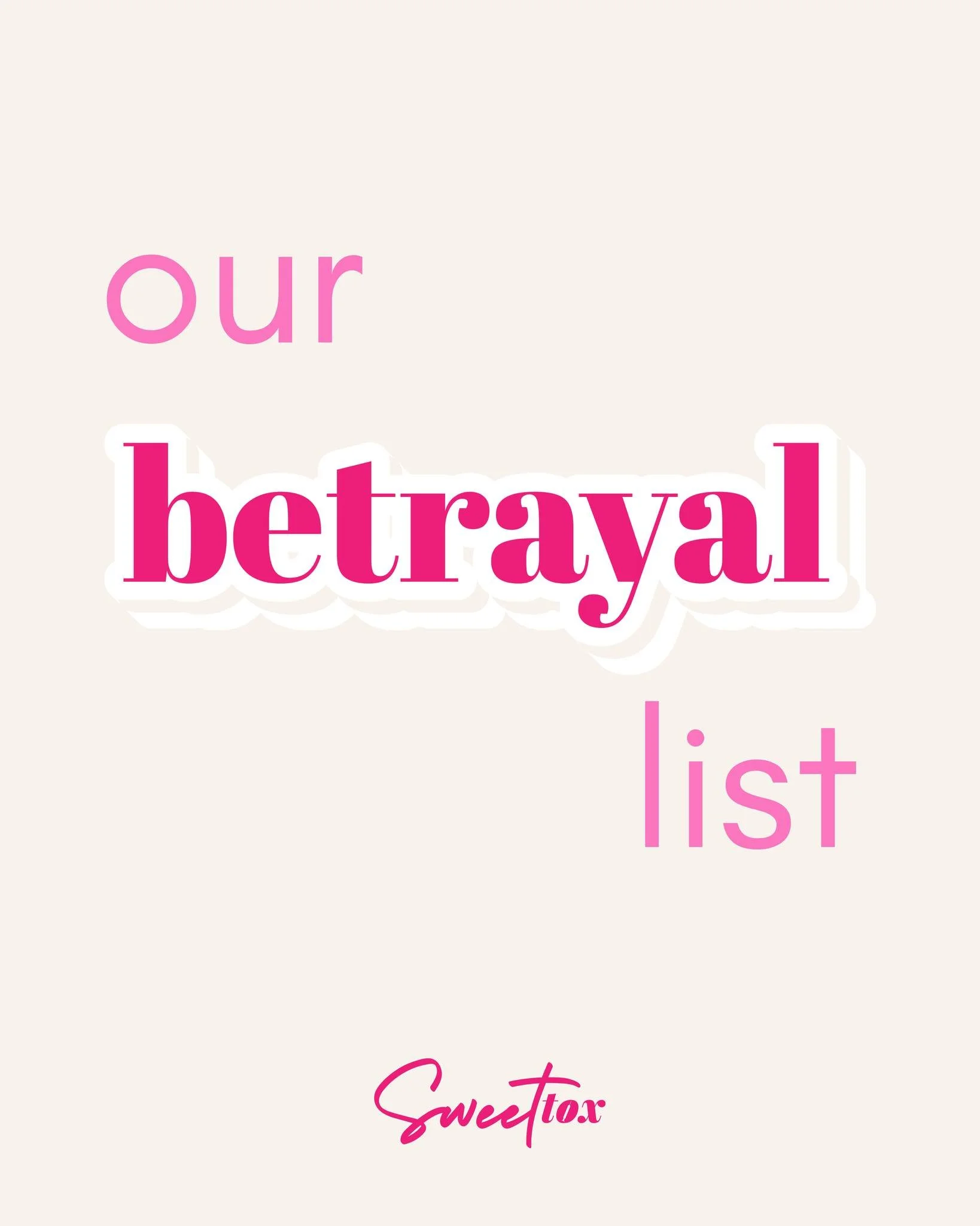 Kanye did it first, but did we do it better? 🫢

#betrayallist