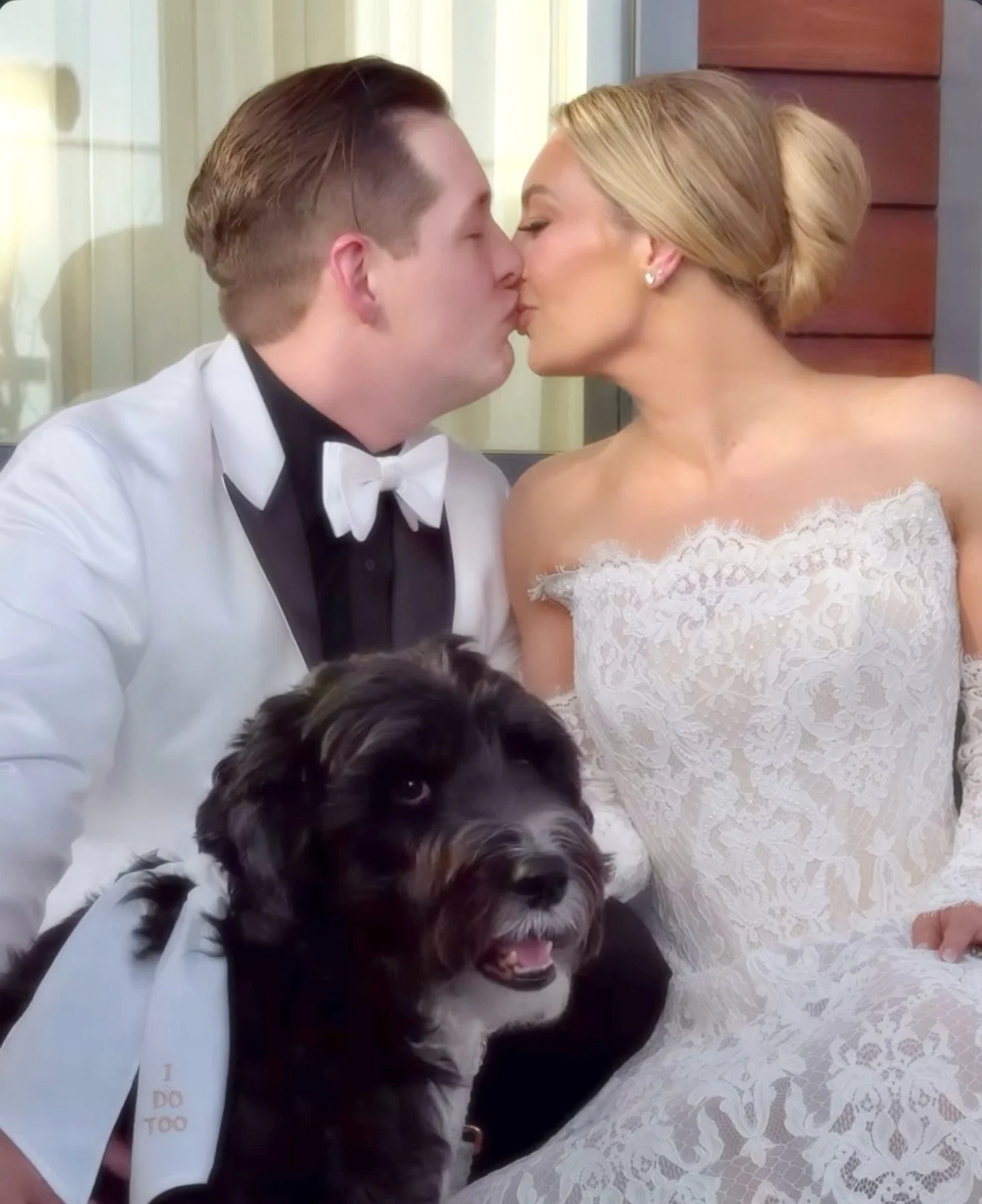 KATIE &amp; BRADY ARE OFFICIALLY MARRIED! 💍
&amp; we had the BEST. DAY. EVER. ❤️

I can&rsquo;t wait to post more pictures as they come&mdash; but in the meantime you can see our whole day&rsquo;s content captured by our amazing content creator: @mo