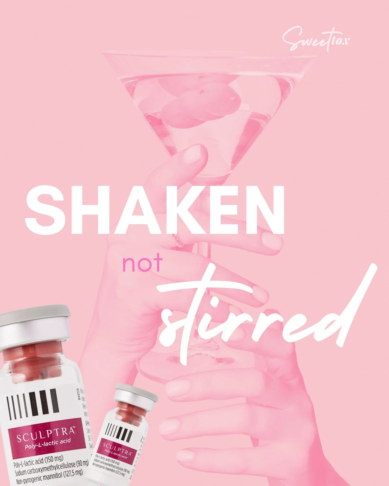 Have you ever seen us shaking the Sculptra bottle like a money maker before or during an appointment? 😄 If yes, there's a great reason why!

Sculptra isn't a filler! Rather, it's a collagen stimulator that starts as a powder, gets mixed with water, 