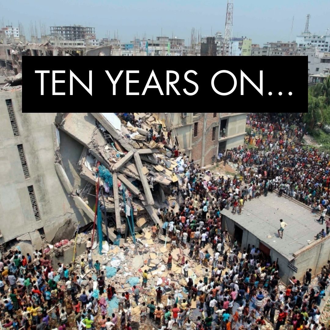 It's ten years today since the horror and tragedy of the Rana Plaza collapse in Bangladesh. 💔💔💔

Over 1100 garment workers lost their lives and the world was rocked by a new understanding of how connected we are the people making our clothing, no 