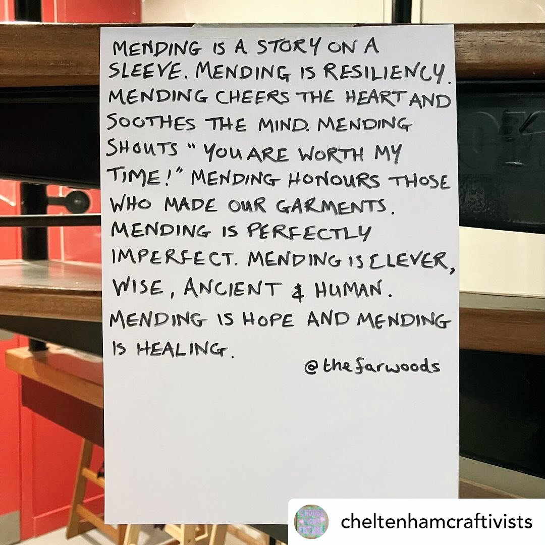 We couldn&rsquo;t help but reshare this post from @cheltenhamcraftivists - inspiring words! 💕🪡👌

Posted @withregram &bull; @cheltenhamcraftivists We were too busy talking and stitching last night to take many photos! It was lovely to see familiar 