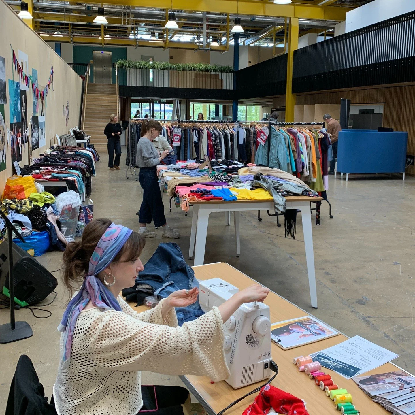 Today is our last day on Locksbrook Campus, hosting a Hub for @bathspauni's National Centre for Fashion &amp; Sustainability. It's been a second home to us this week! 

Great to see the new students coming in for Welcome Week and get a sense of the b