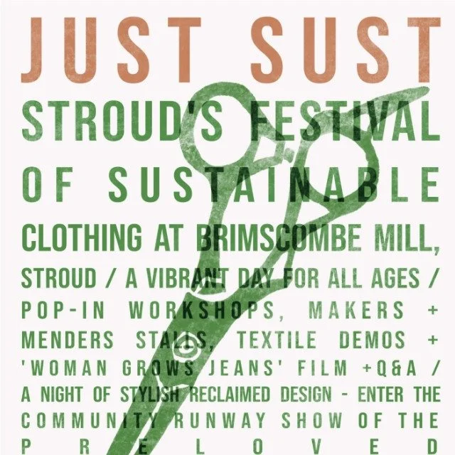 Ok, so we're super excited for this... 

It may be a while away but it's worth checking out the programme for the inaugural Just SUST festival in Stroud now as there's so much going on and if you're nearby - you've gotta get involved. 👕♻️

Just SUST