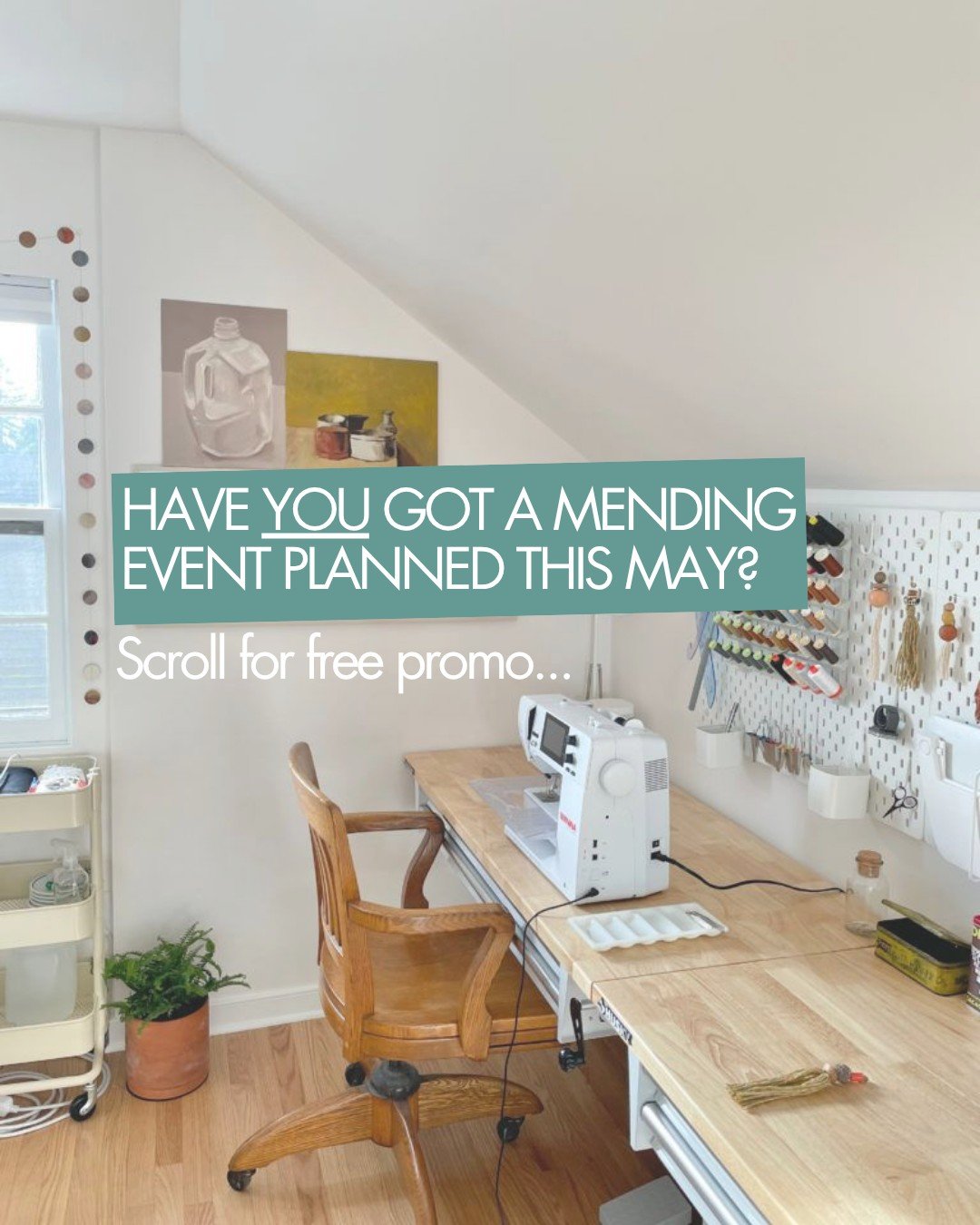 Have you got a mending event planned for this May? If so, we're looking for you!

Our annual Mend it May campaign is right around the corner. This year, we're focused on three key things that we think make mending accessible and, most importantly, jo