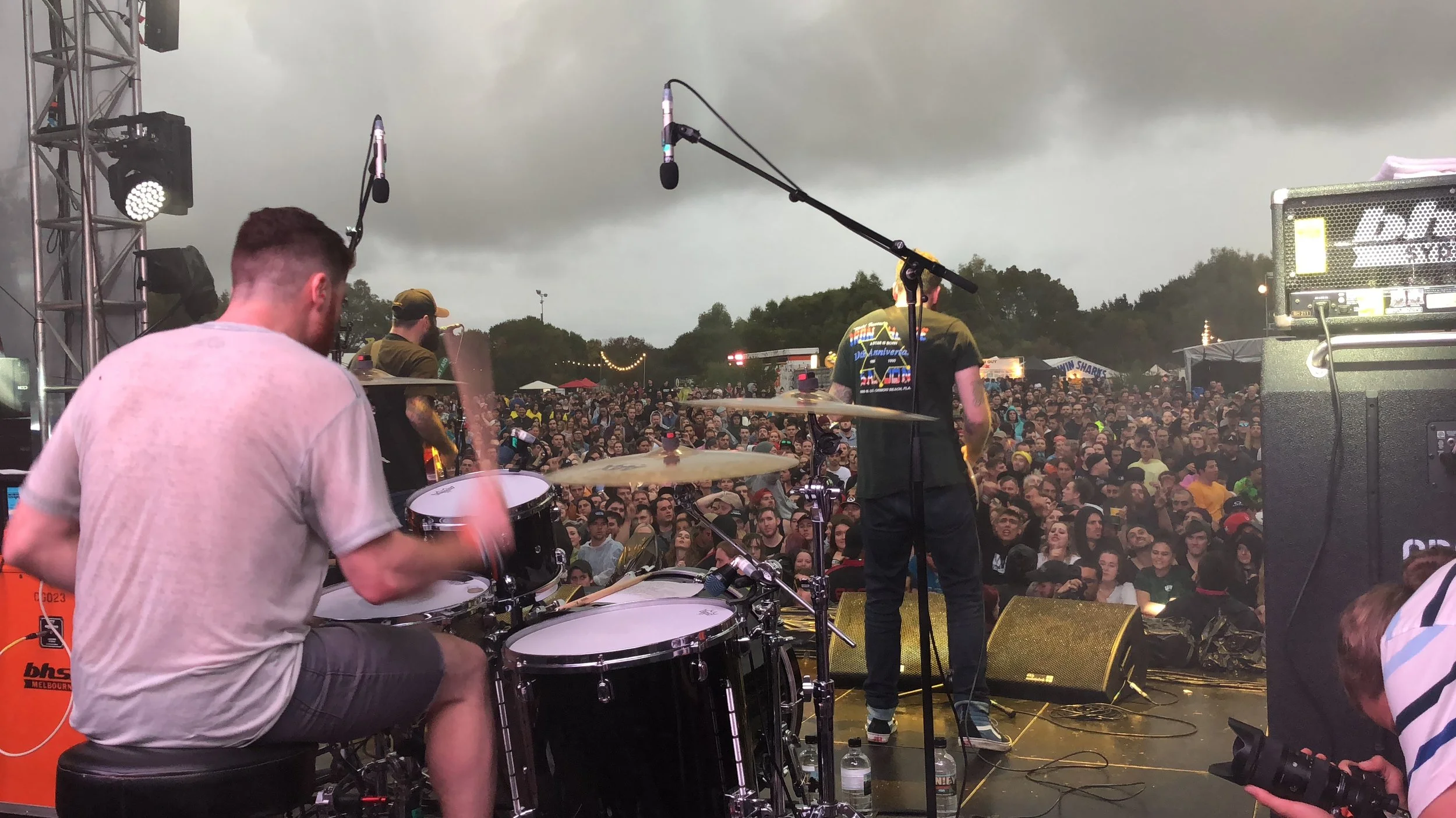 Performing with Four Year Strong at Unify Festival in Victoria, Australia, 2018. The largest crowd I've performed for to date (7,000 festival attendance).