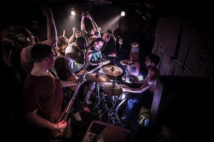 An accidental renaissance photo taken while on tour with Four Year Strong in Germany, 2017