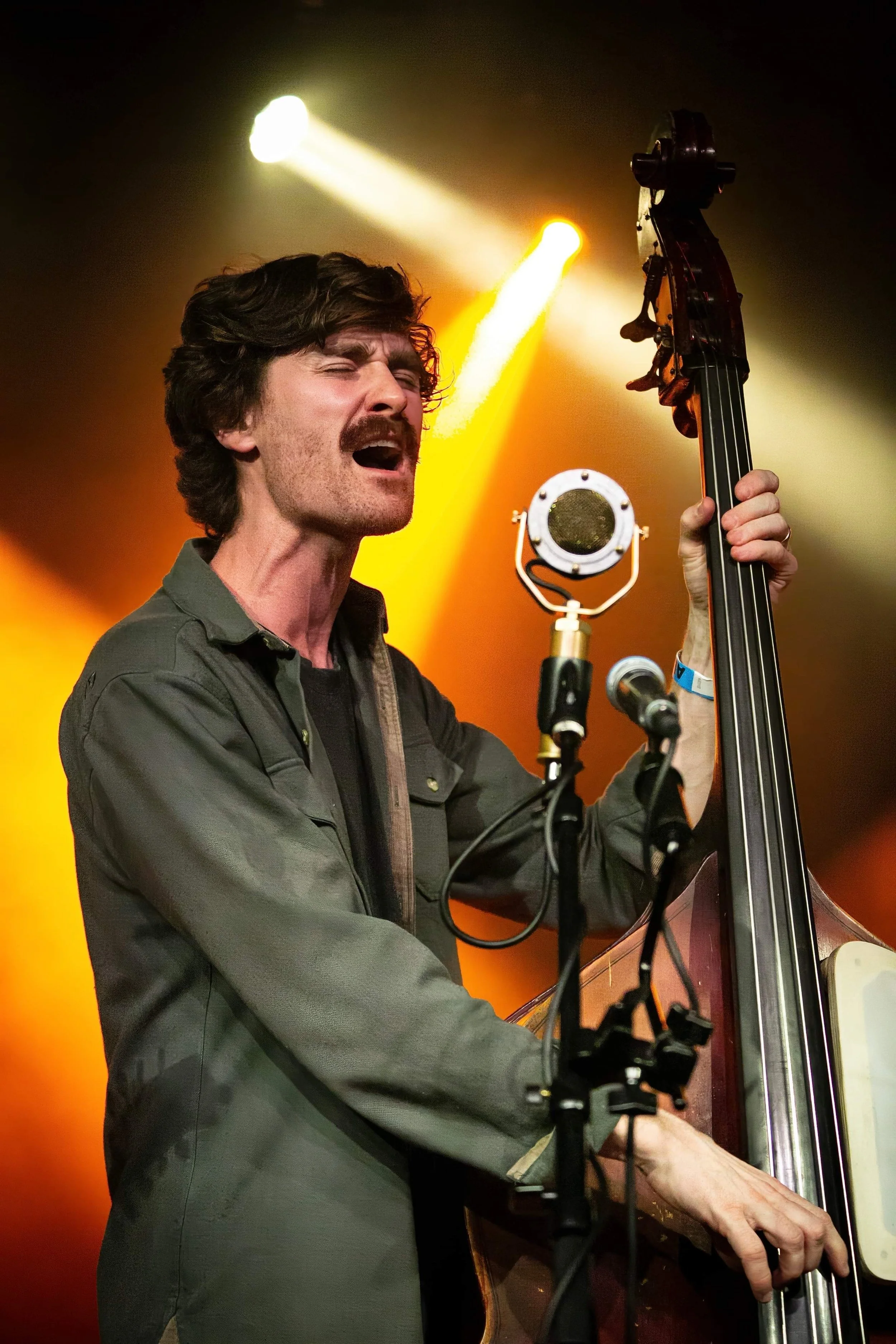 Performing  in Worcester MA with Grain Thief in 2023. Photo by Steve Benoit.