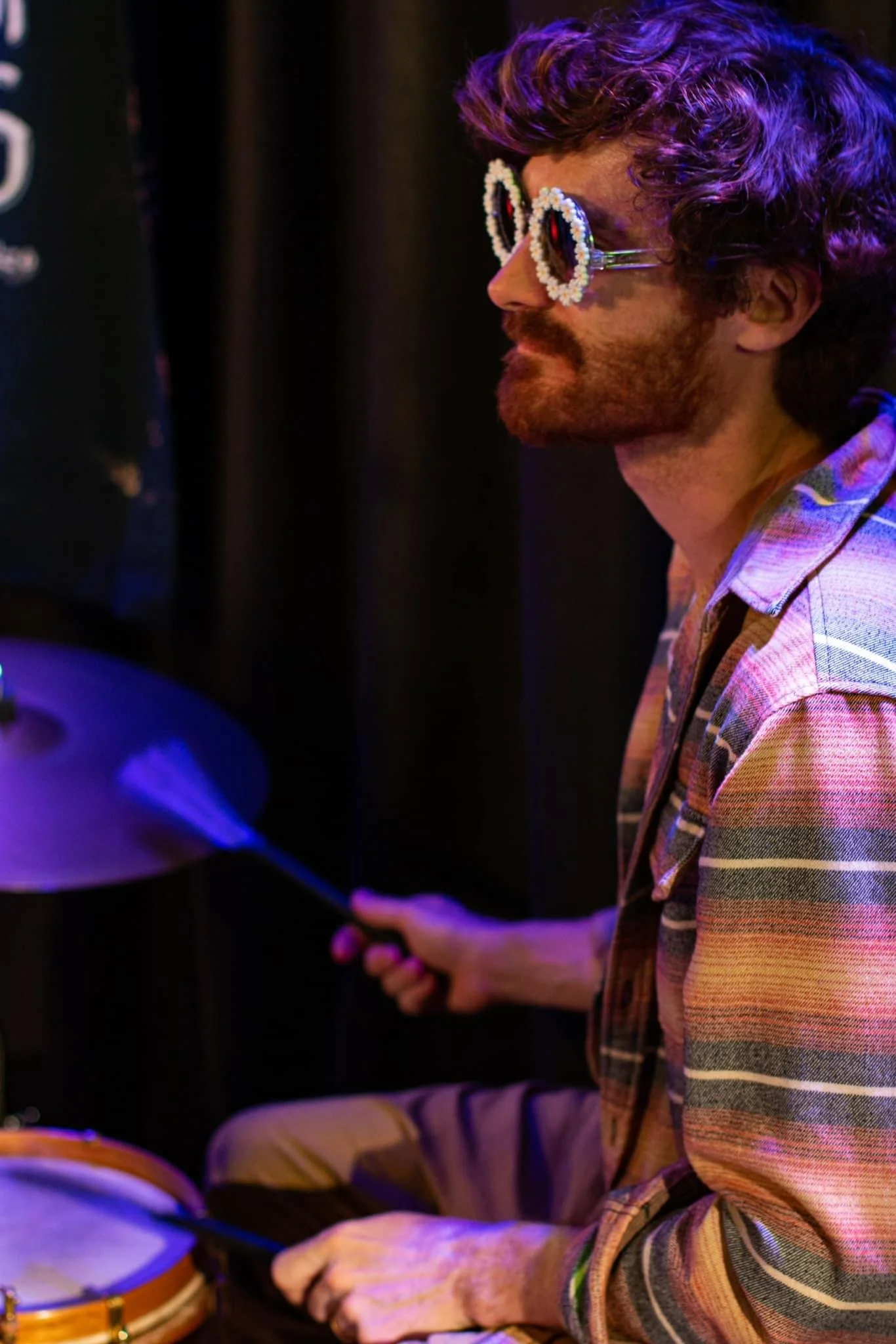 Playing with The Talking Hearts at The Burren Backroom series, 2024.