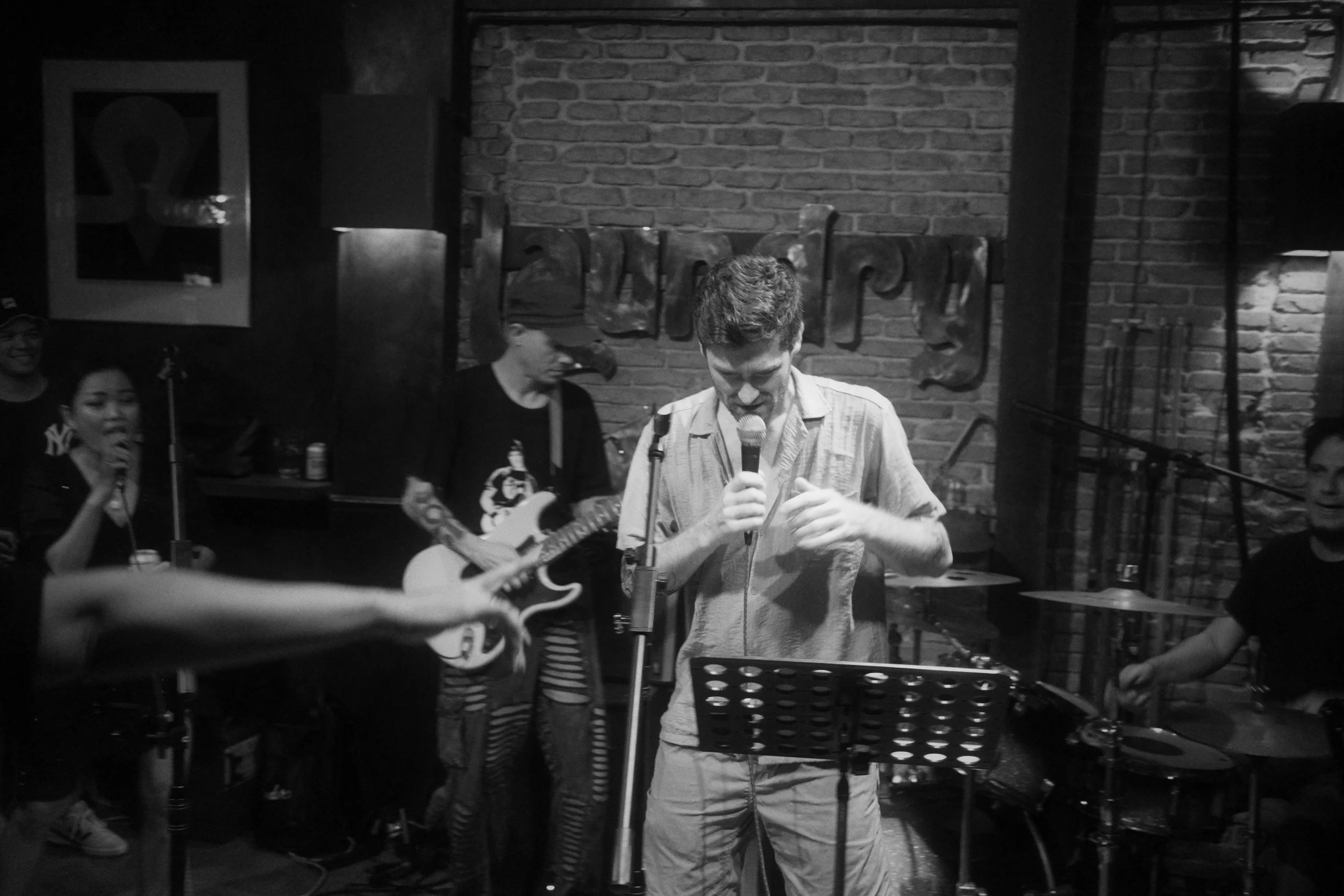 Singing some Bill Withers with a band in Siem Reap, Cambodia, 2024.