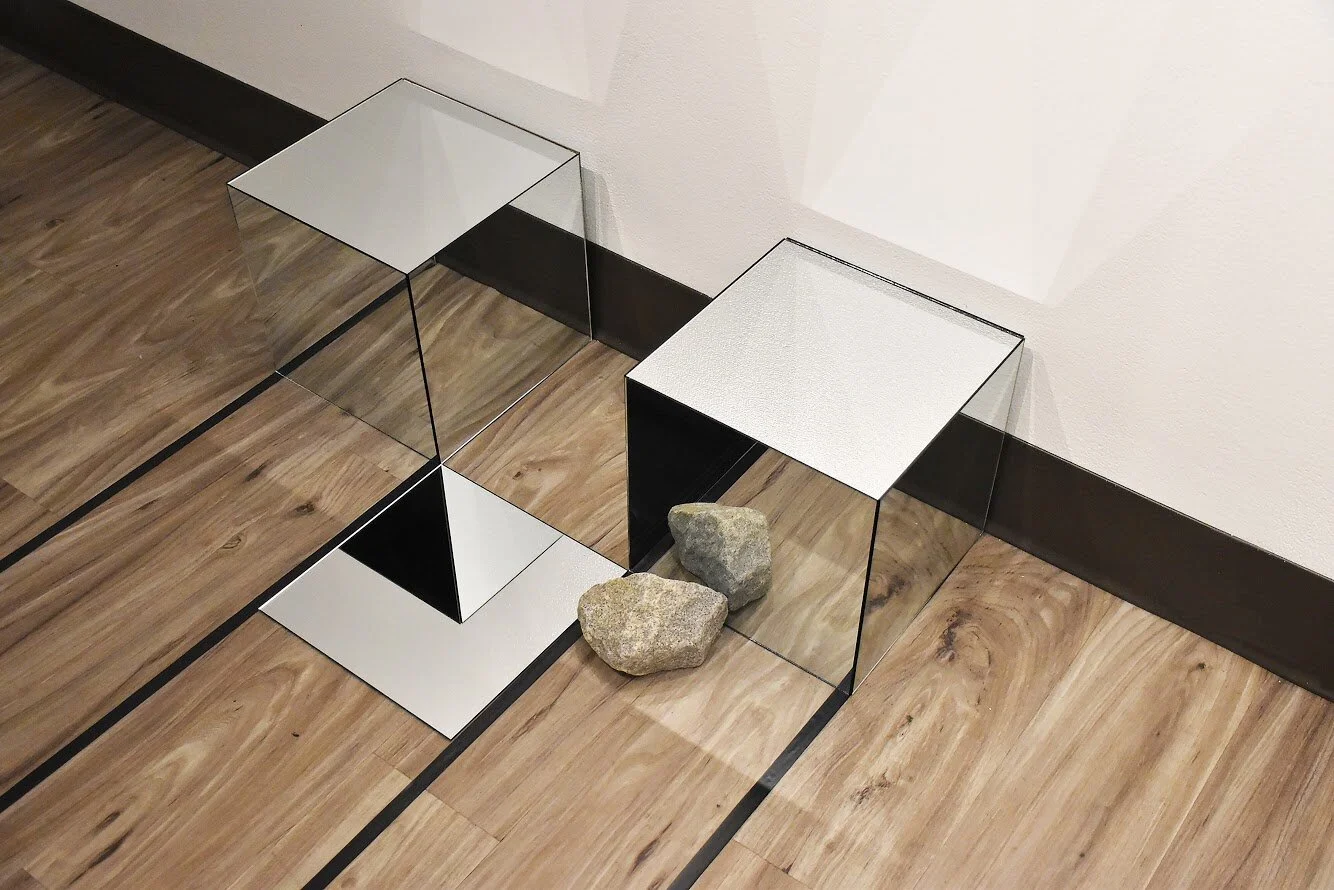 Con/tact, 2019Mirror, Rock, Tile