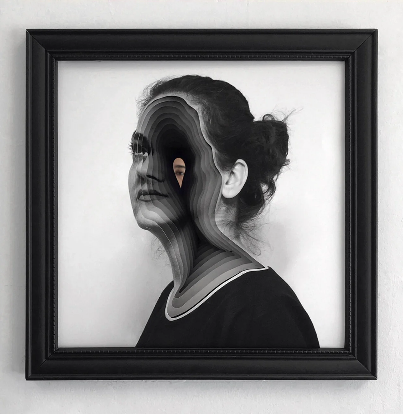 "You Against Me" from Leila, the Unfinished Poem series, 2018Photography, Mirror, Picture Frame