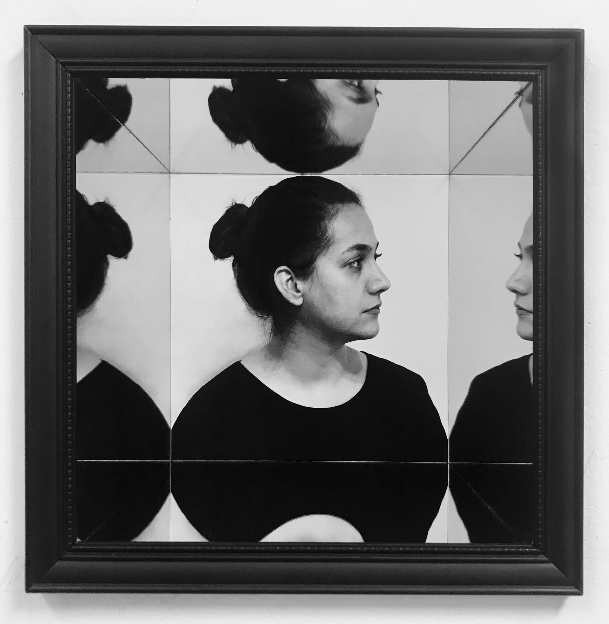 “I Against Me” from Leila the Unfinished Poem series, 2018Photography, Mirror, Picture Frame