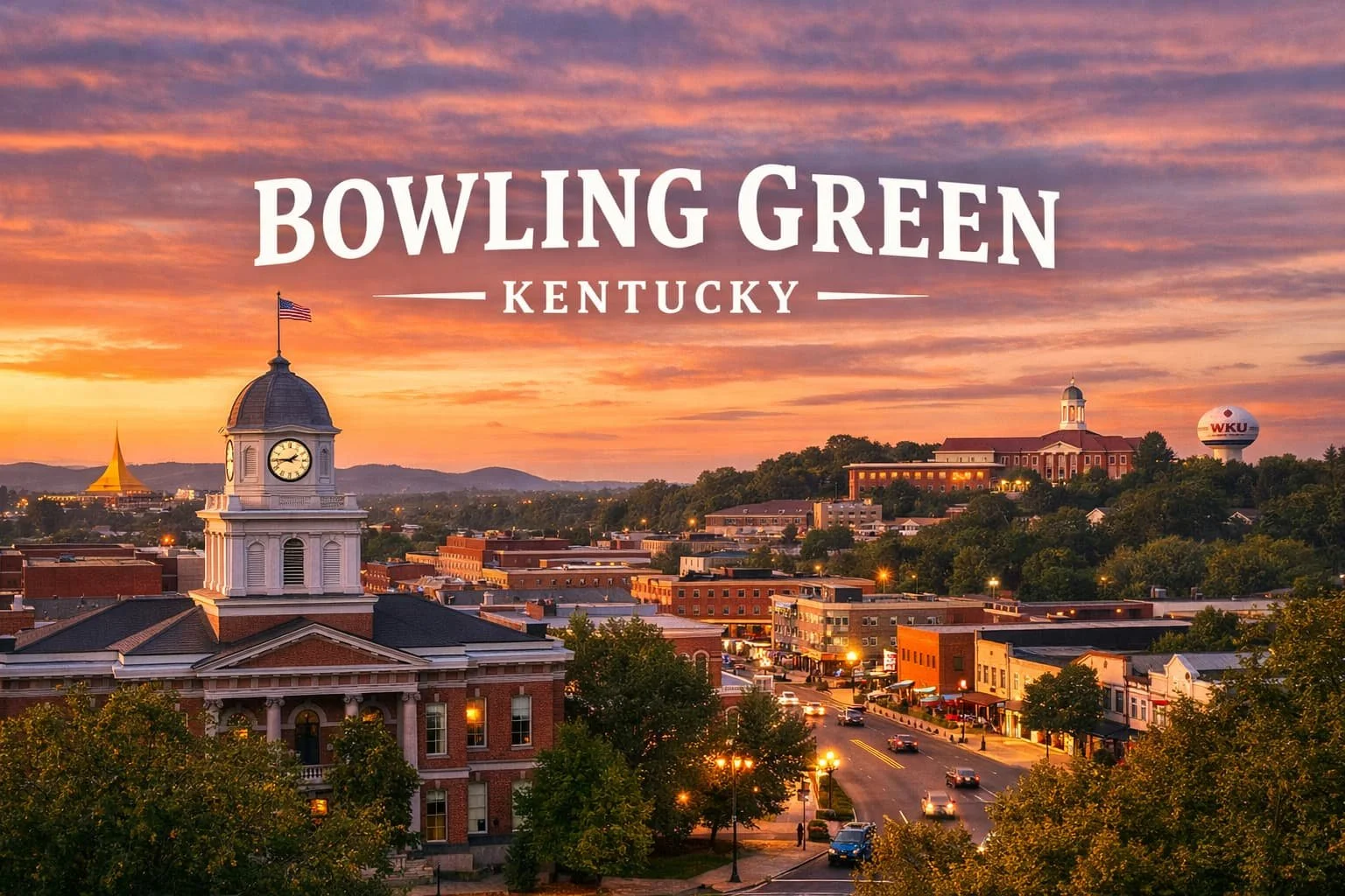 Bowling Green Kentucky Skyline