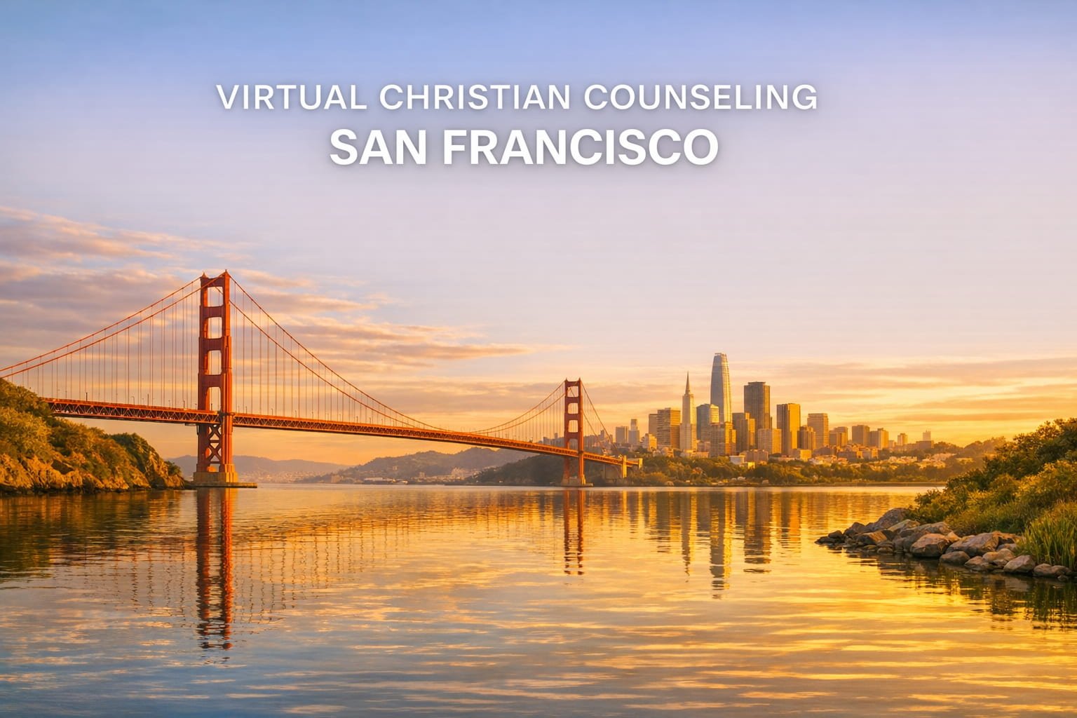 Image of the Golden Gate bridge and San Francisco skyline