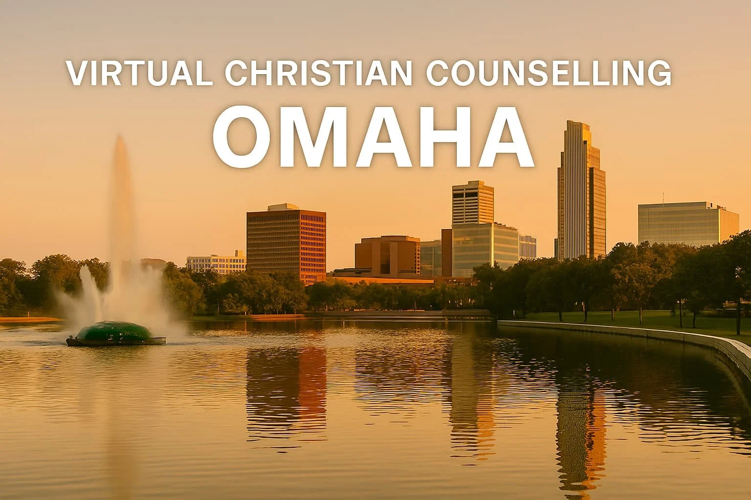 banner virtual christian counseling picture of omaha skyline