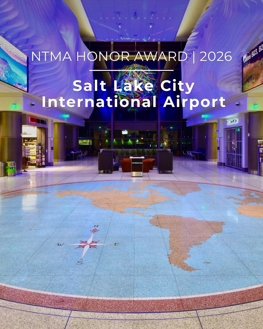 Two projects. Two completely different scales. Same level of craftsmanship. 

Honored to receive 2️⃣ 2026 NTMA Honor Awards 🏆 

✈️ Salt Lake City International Airport
250,000+ SF of terrazzo across Concourse B, including The River Tunnel + restorat