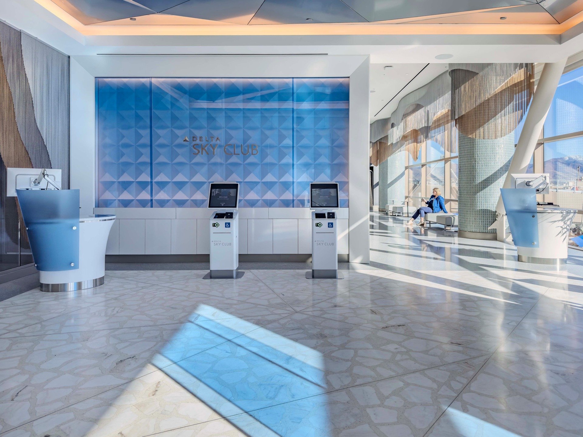 PALLADIANA TERRAZZO | Delta Sky Club, SLC International Airport 

This terrazzo style uses large marble tiles that our team hand-places and sets in epoxy, creating a bold, mosaic-like, durable finish. 

It turned out incredible, and we're proud to ha