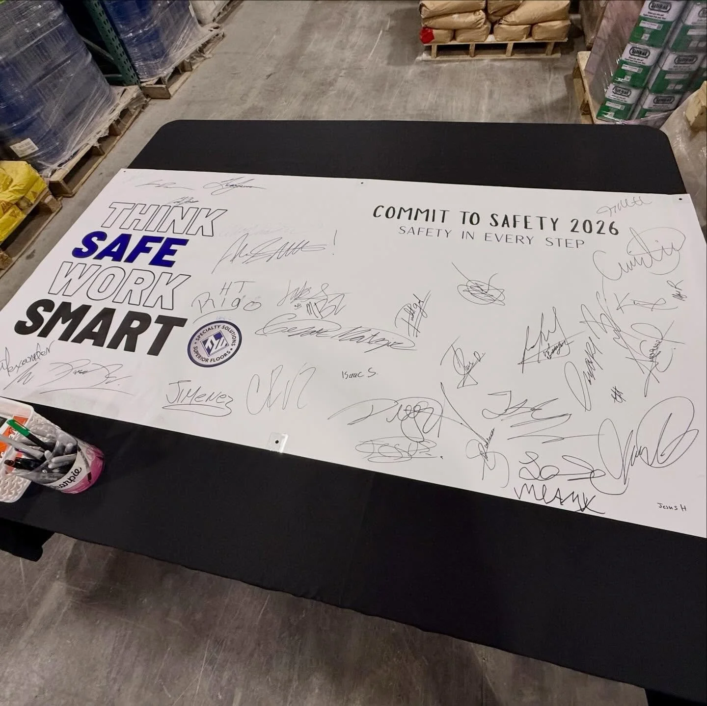 🔹COMMIT TO SAFETY 2026🔹

2025 was a year to remember with 0 injuries reported. We&rsquo;re keeping the tradition alive with a new safety banner to hang in the FW warehouse. 

By signing our crew is committing to another year of thinking safe, and w